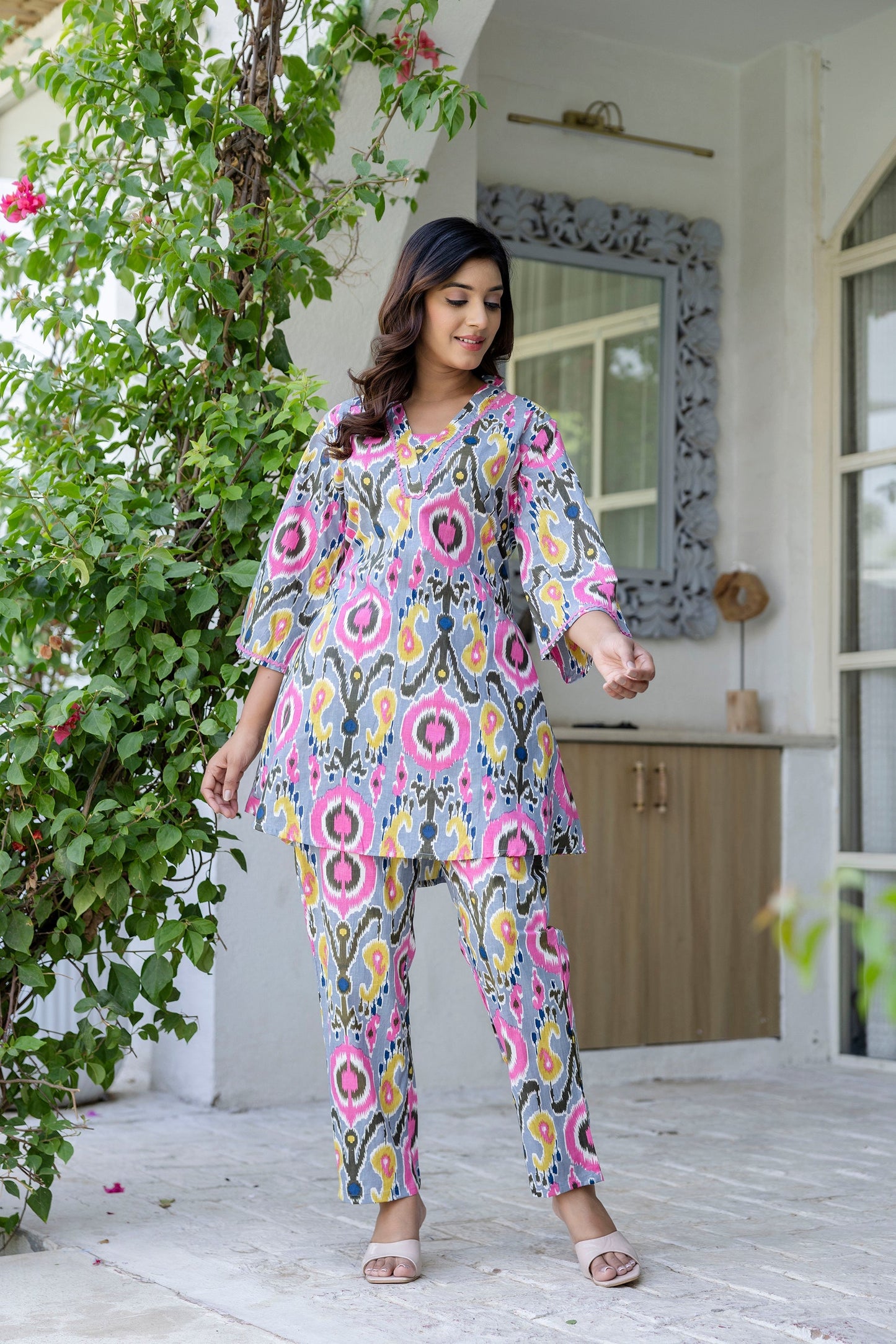 Graphiteglow Cotton Co-ord Set