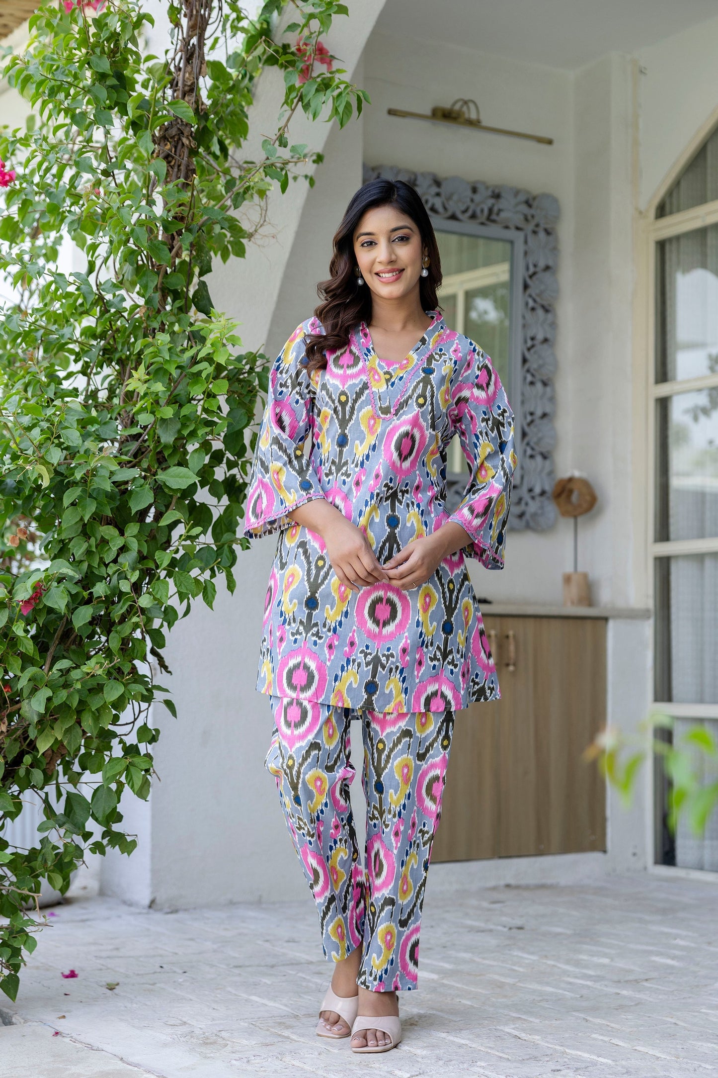 Graphiteglow Cotton Co-ord Set