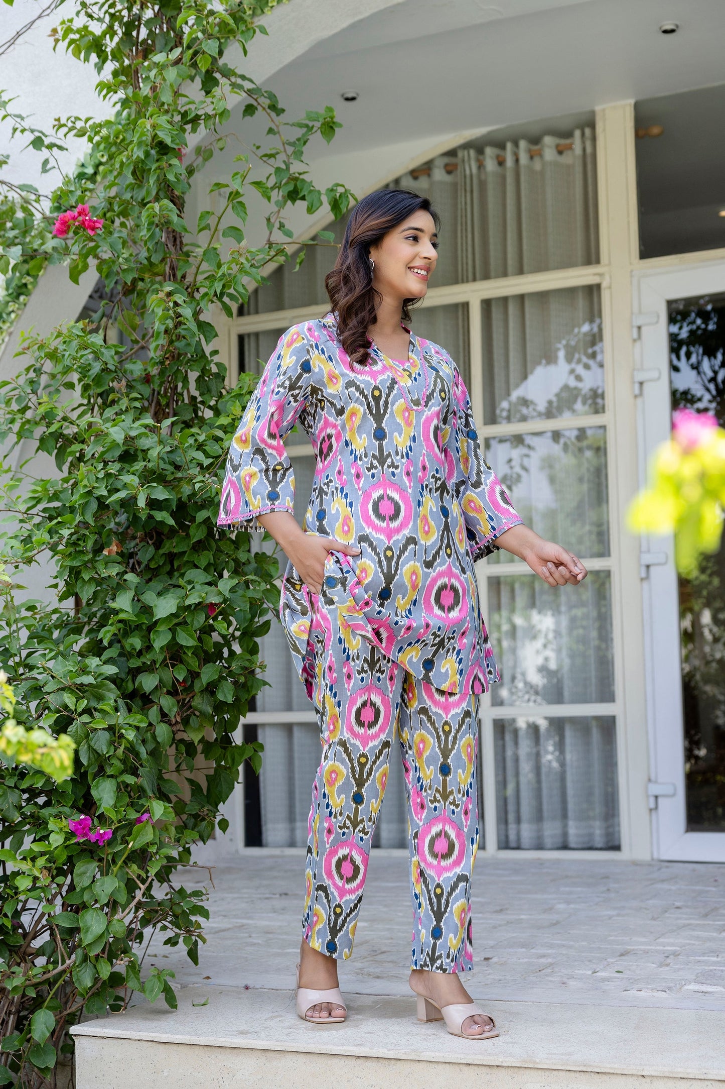 Graphiteglow Cotton Co-ord Set