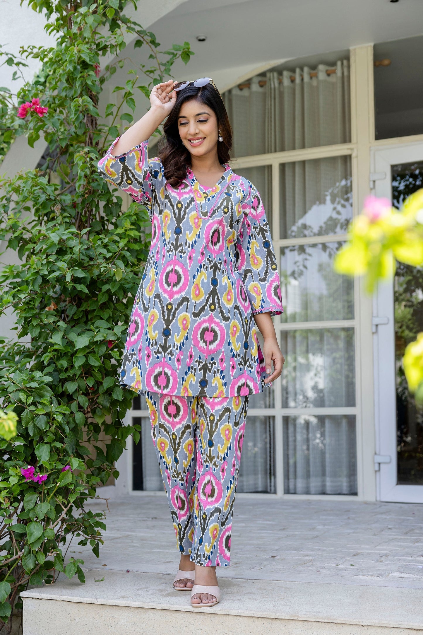 Graphiteglow Cotton Co-ord Set