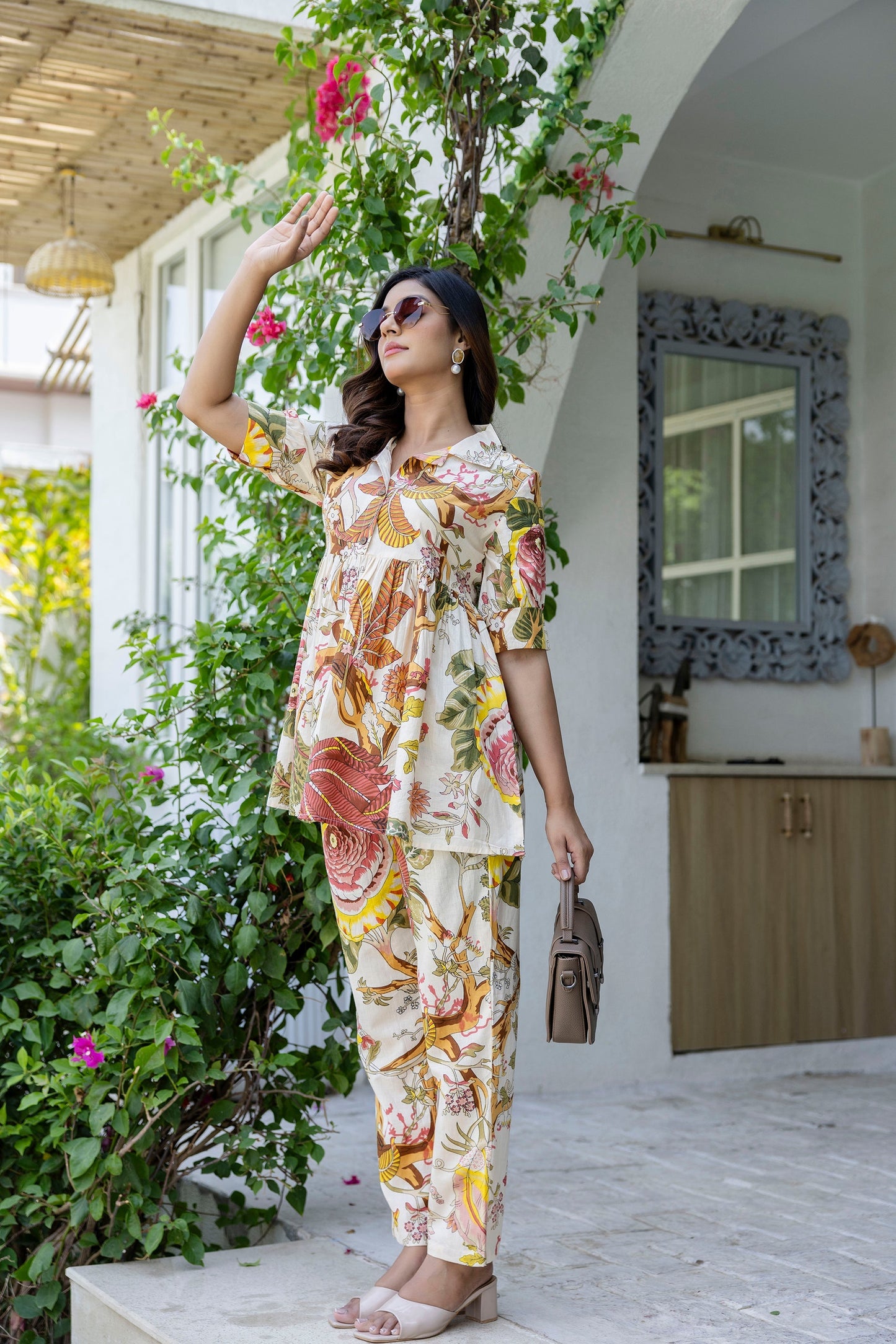 Snowbelle Garden Cotton Co-ord Set