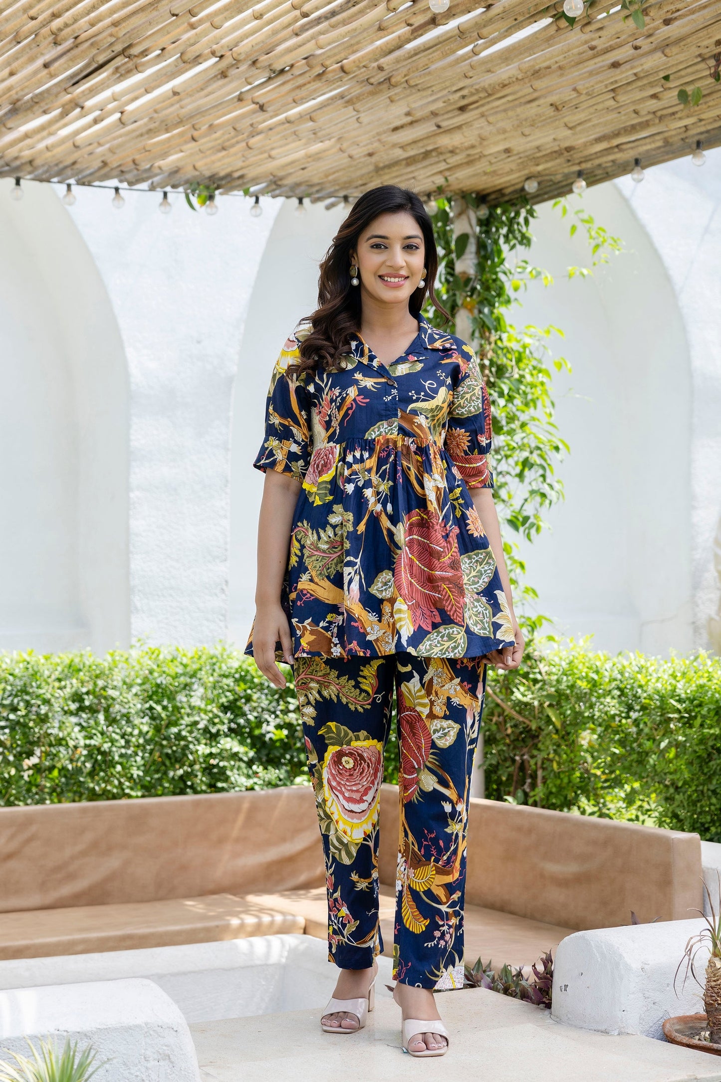 Icelandic Bloom Cotton Co-ord Set