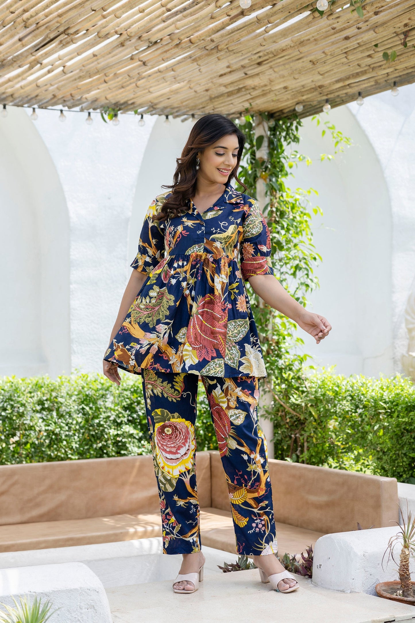 Icelandic Bloom Cotton Co-ord Set