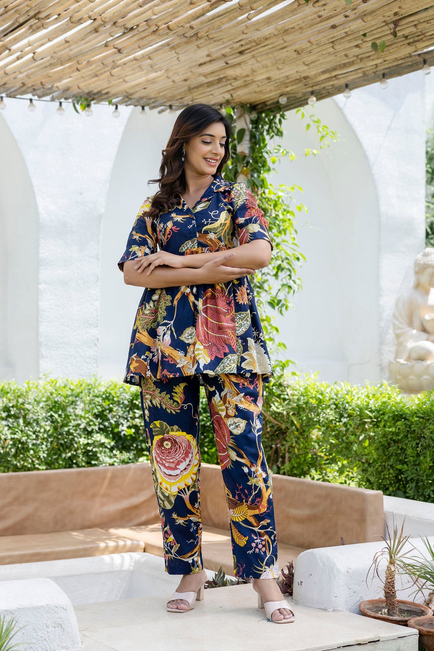 Icelandic Bloom Cotton Co-ord Set