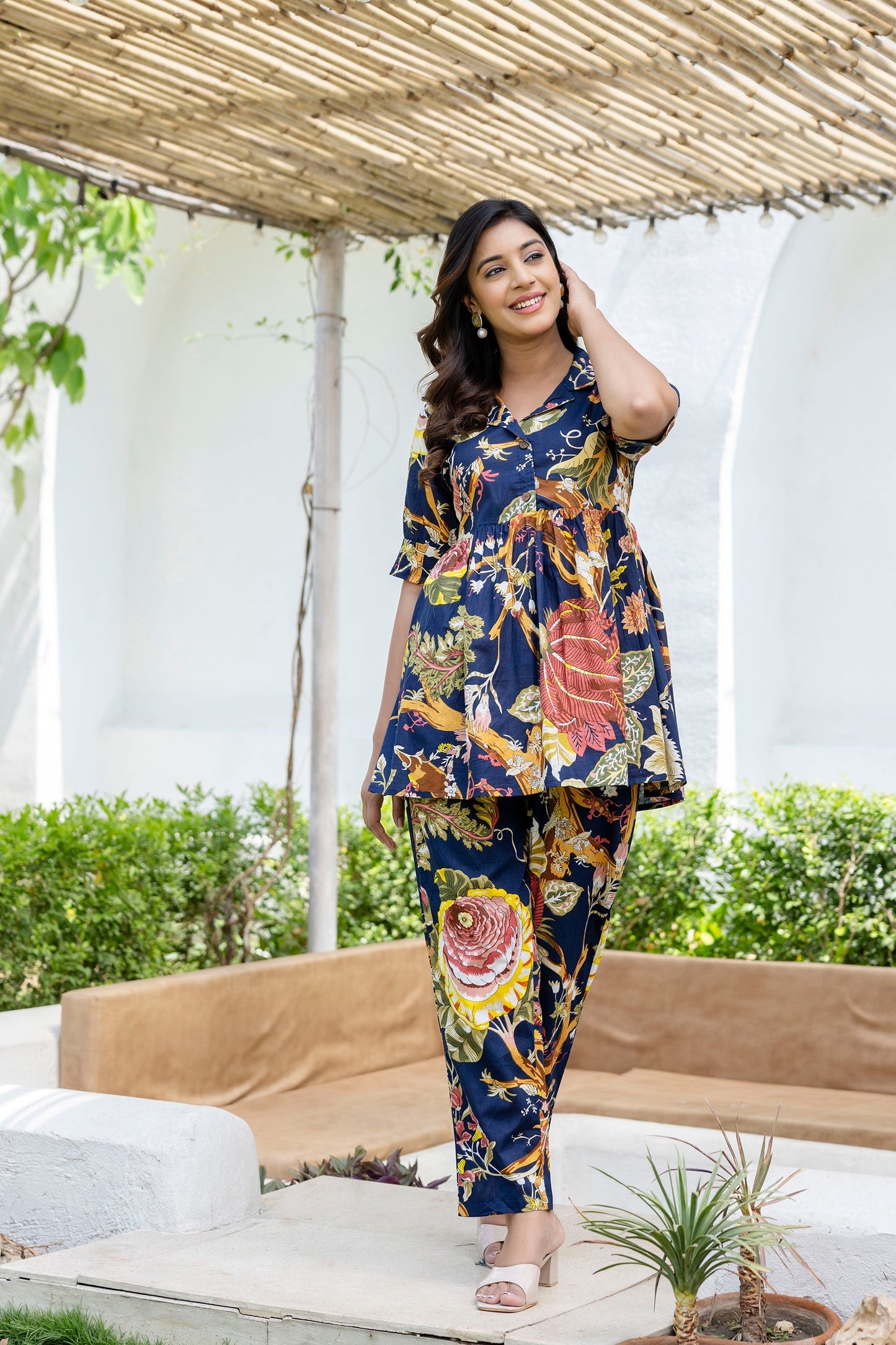 Icelandic Bloom Cotton Co-ord Set