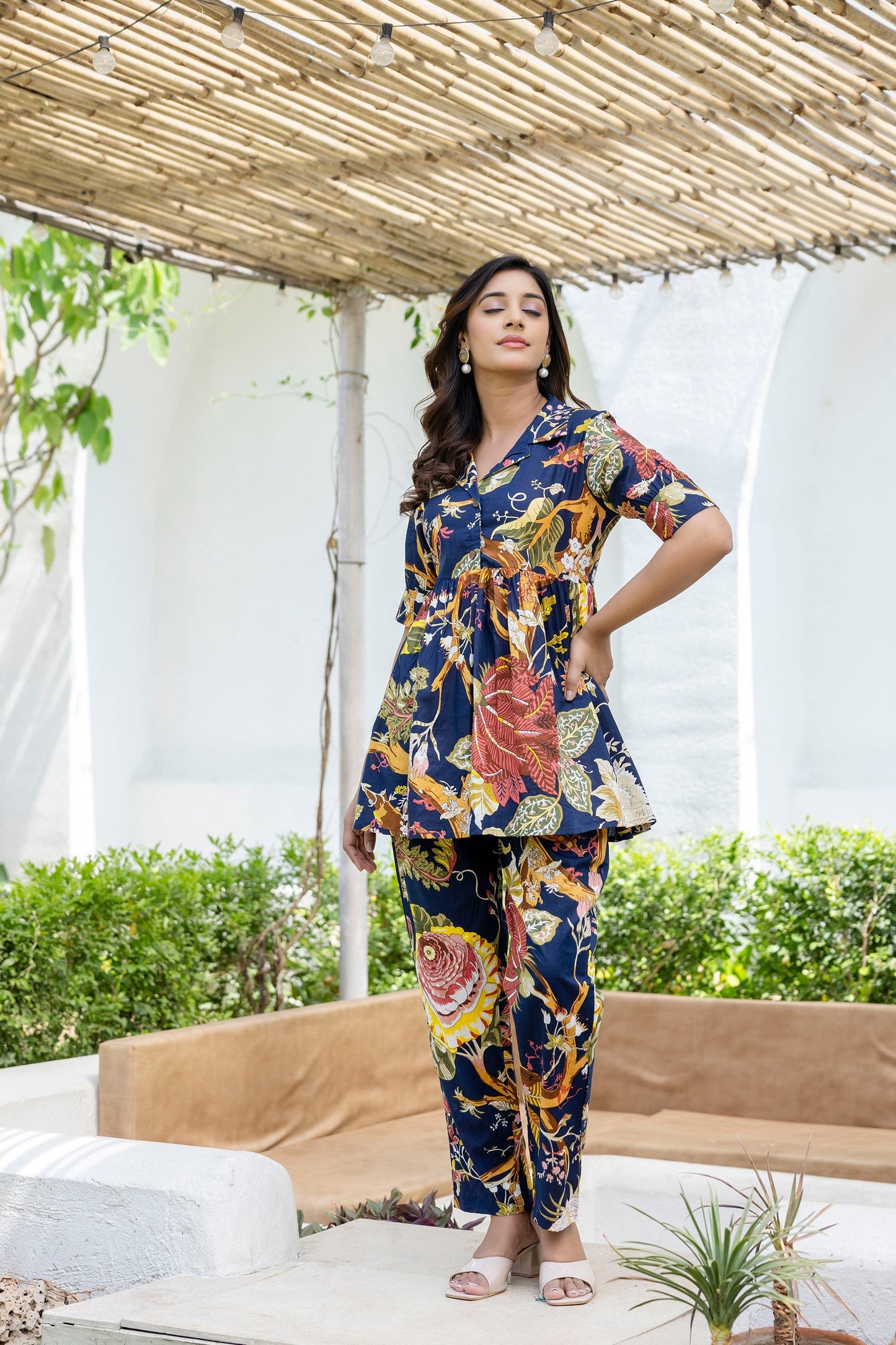 Icelandic Bloom Cotton Co-ord Set