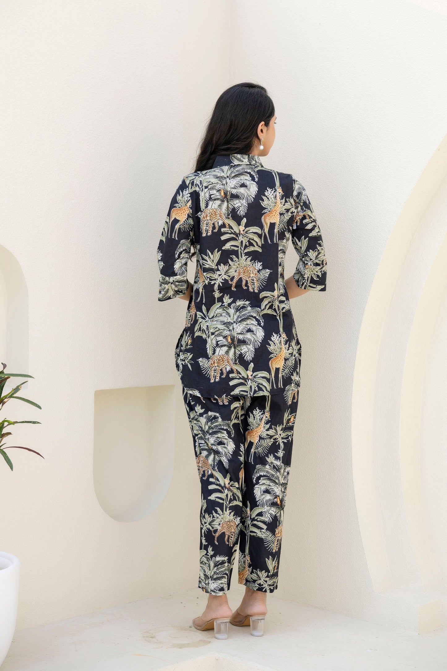 Nocturnal Canopy Cotton Co-ord Set