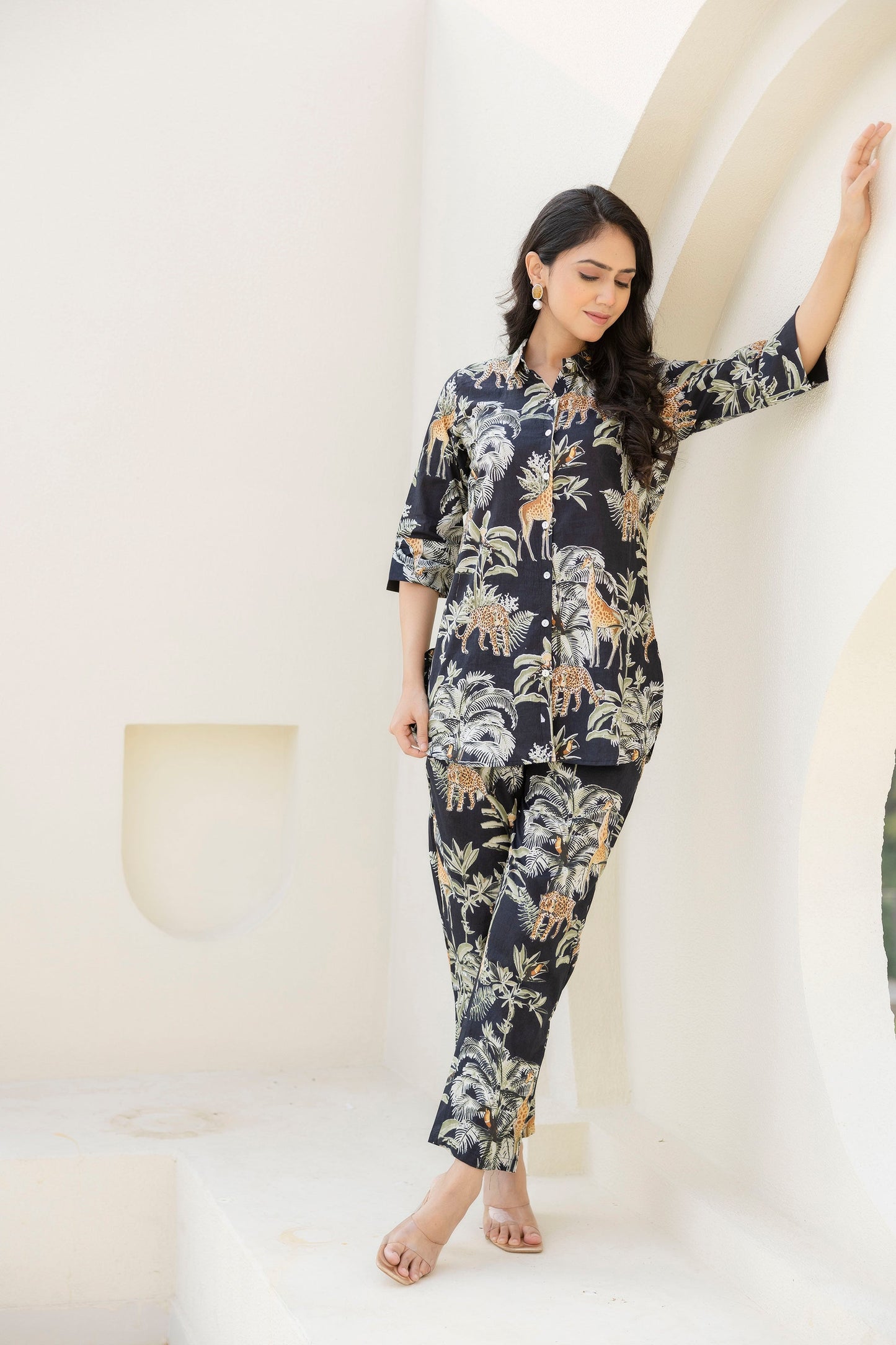 Nocturnal Canopy Cotton Co-ord Set