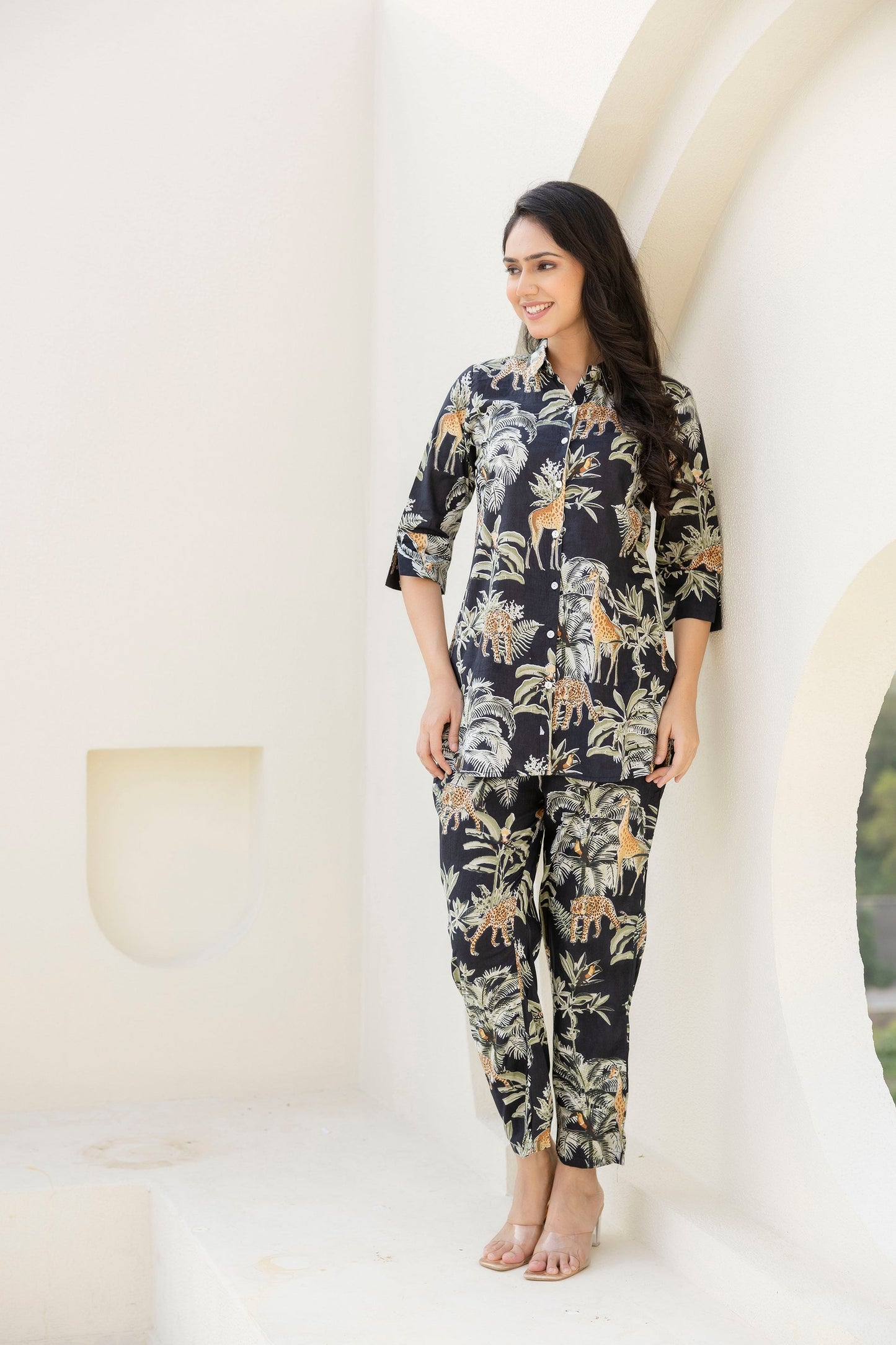 Nocturnal Canopy Cotton Co-ord Set