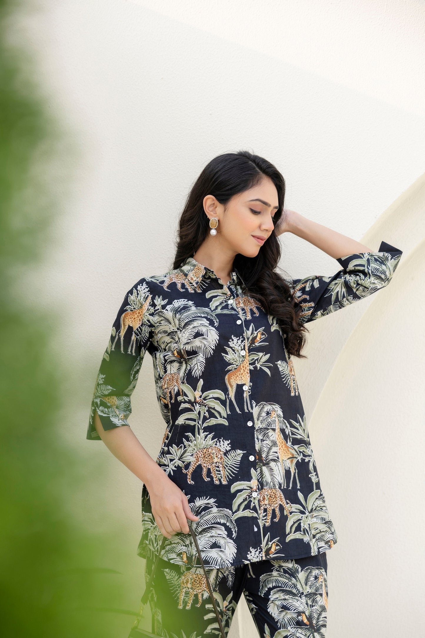Nocturnal Canopy Cotton Co-ord Set