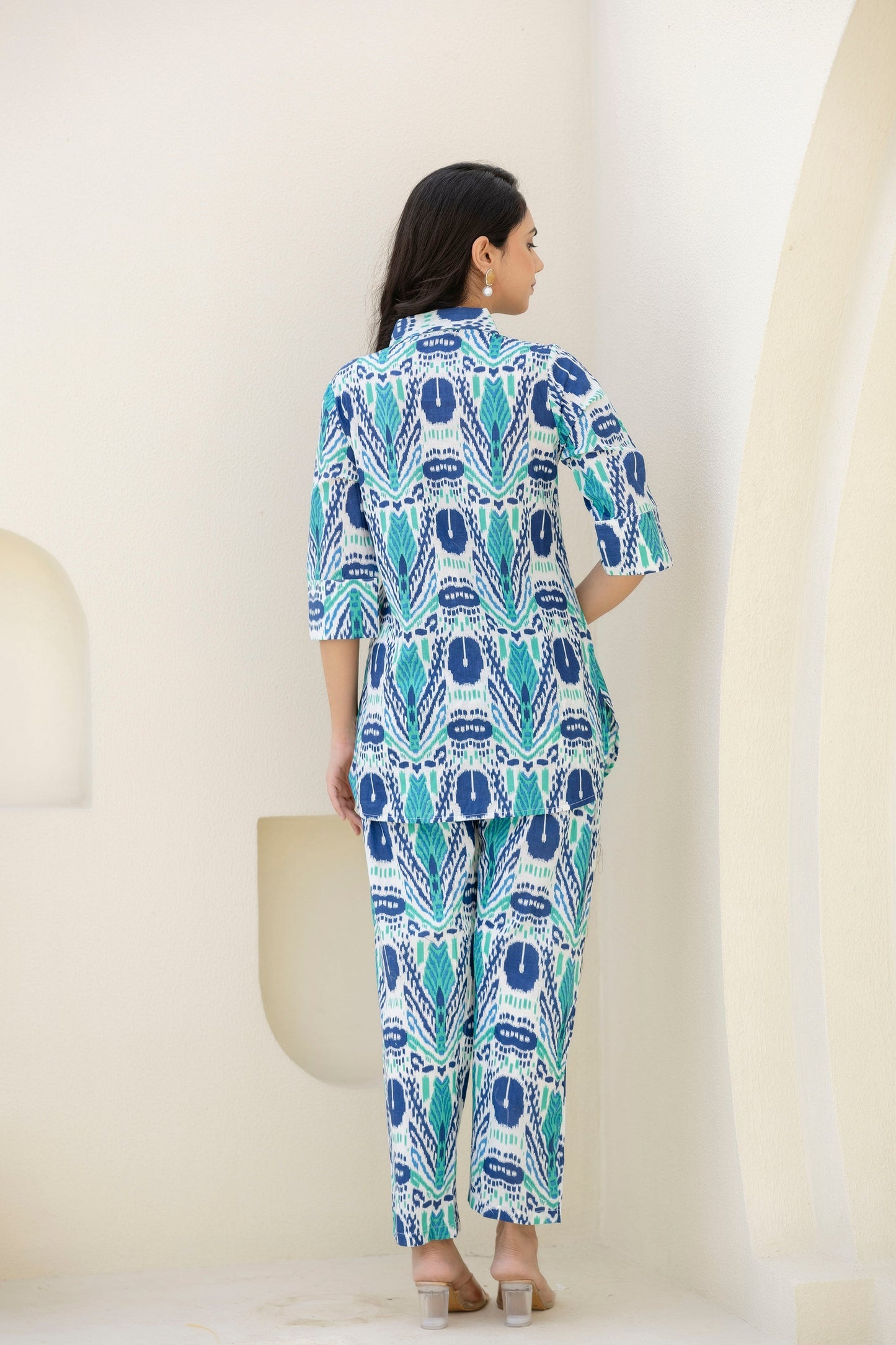 Kaleido Drift White Co-ord Set
