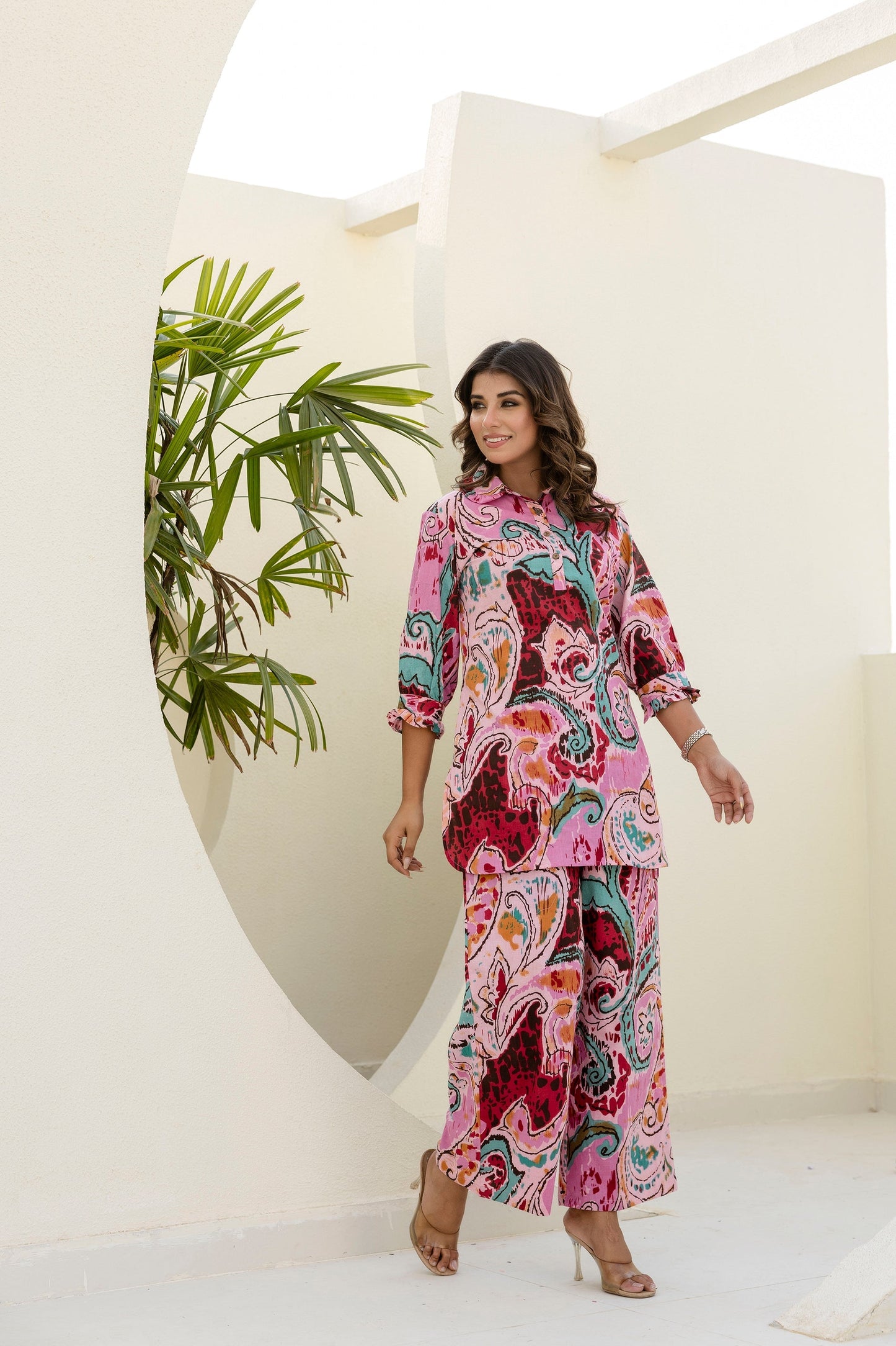 Rosywhirl Cotton Co-ord Set