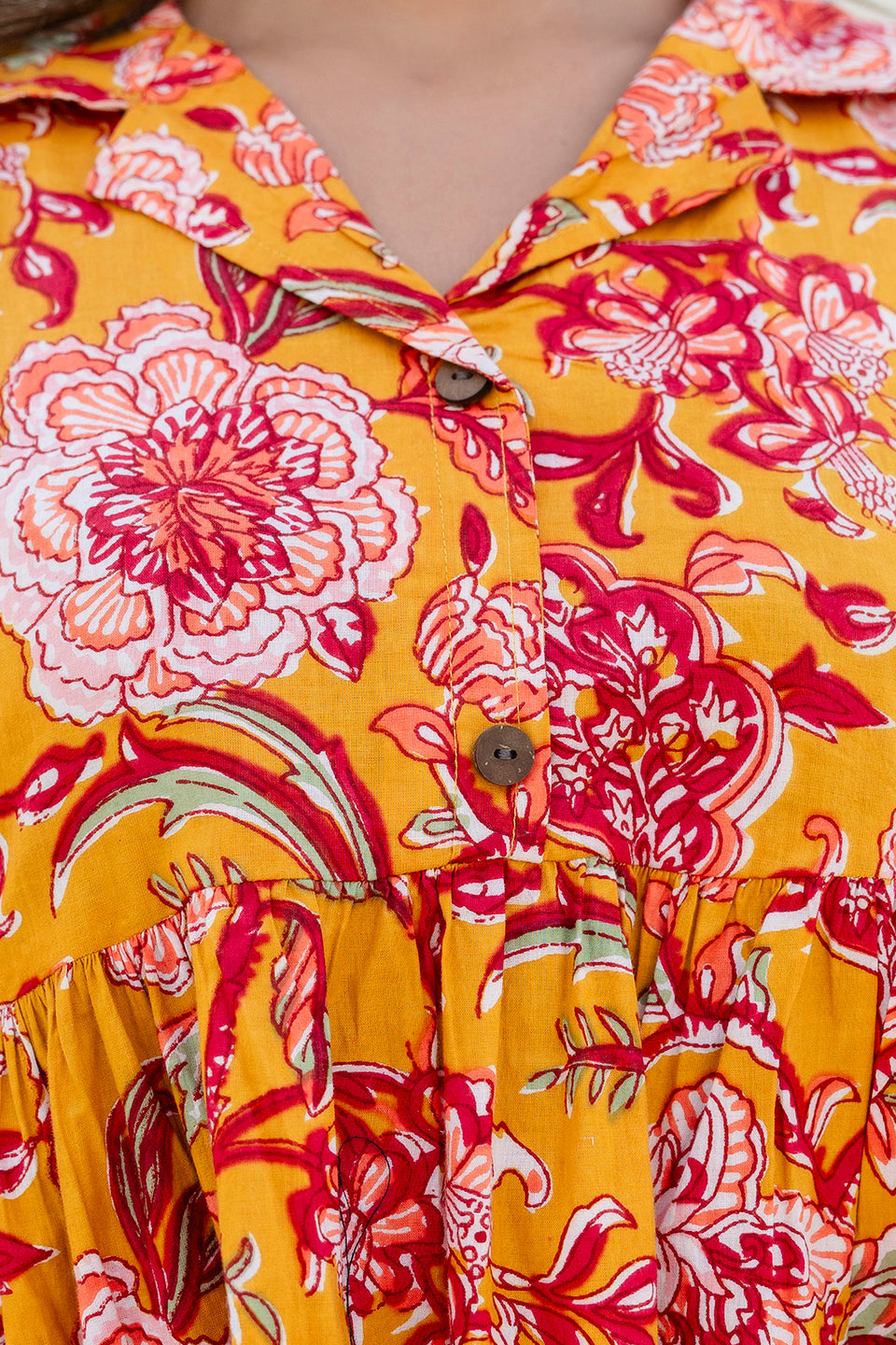 Sunflare Bloom Cotton Co-ord Set