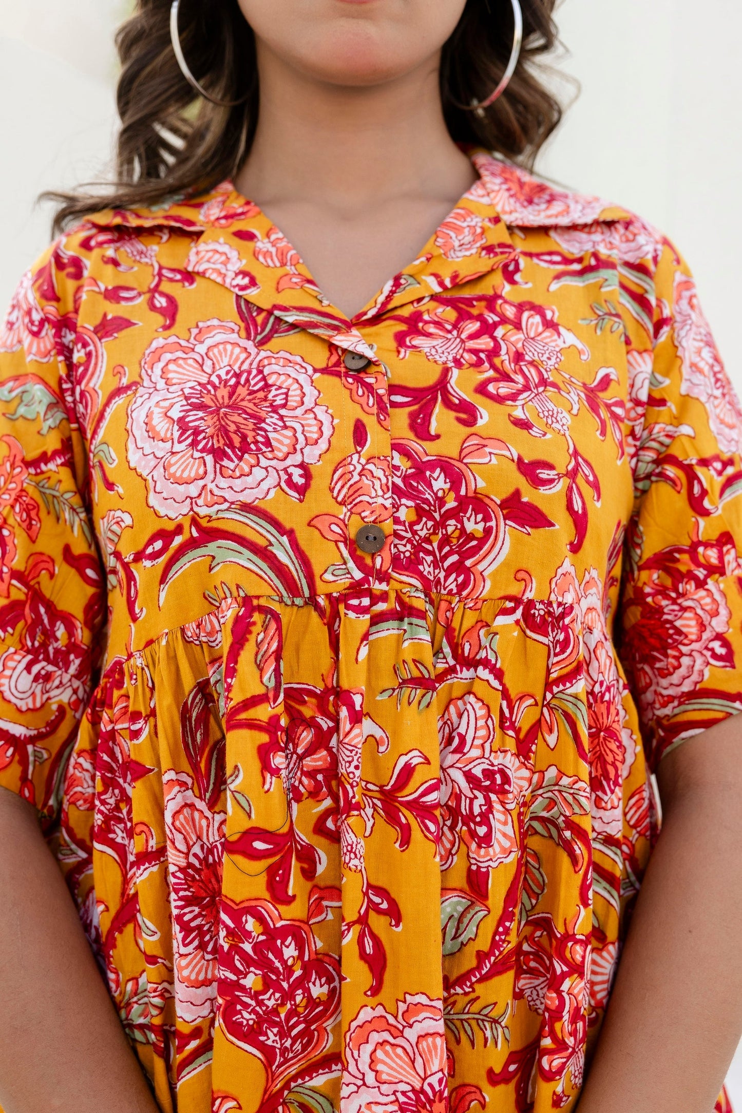Sunflare Bloom Cotton Co-ord Set