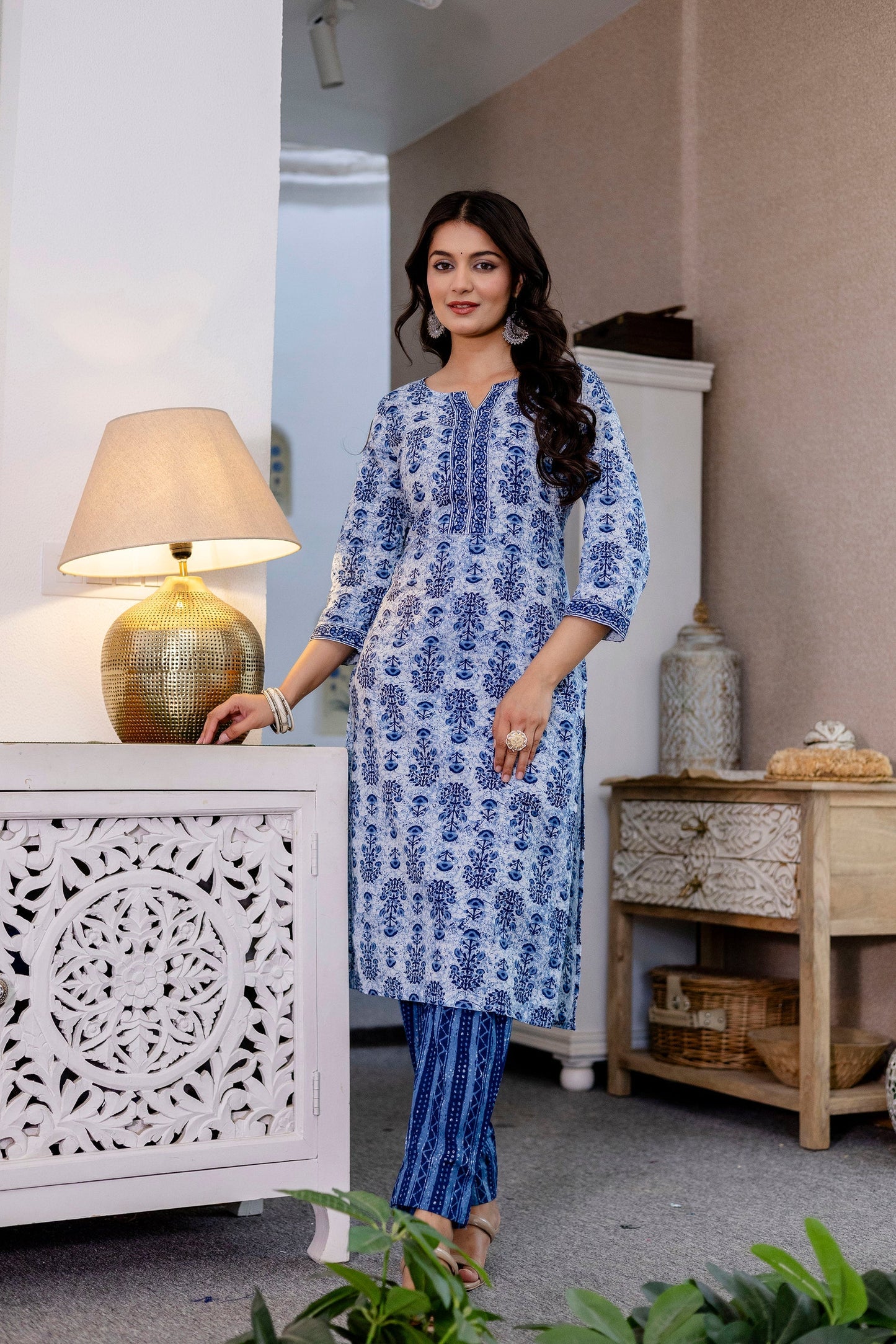 Skytrace Cotton Dupatta Set