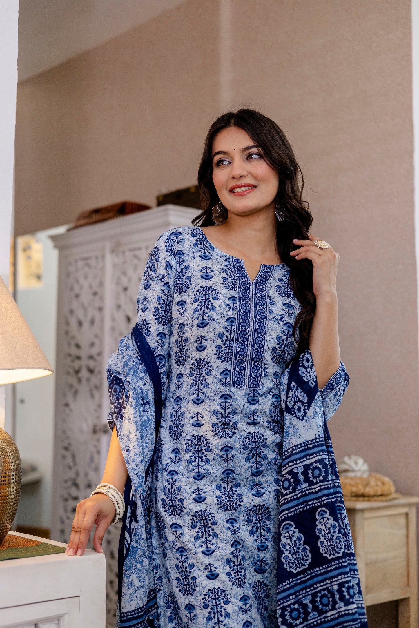 Skytrace Cotton Dupatta Set