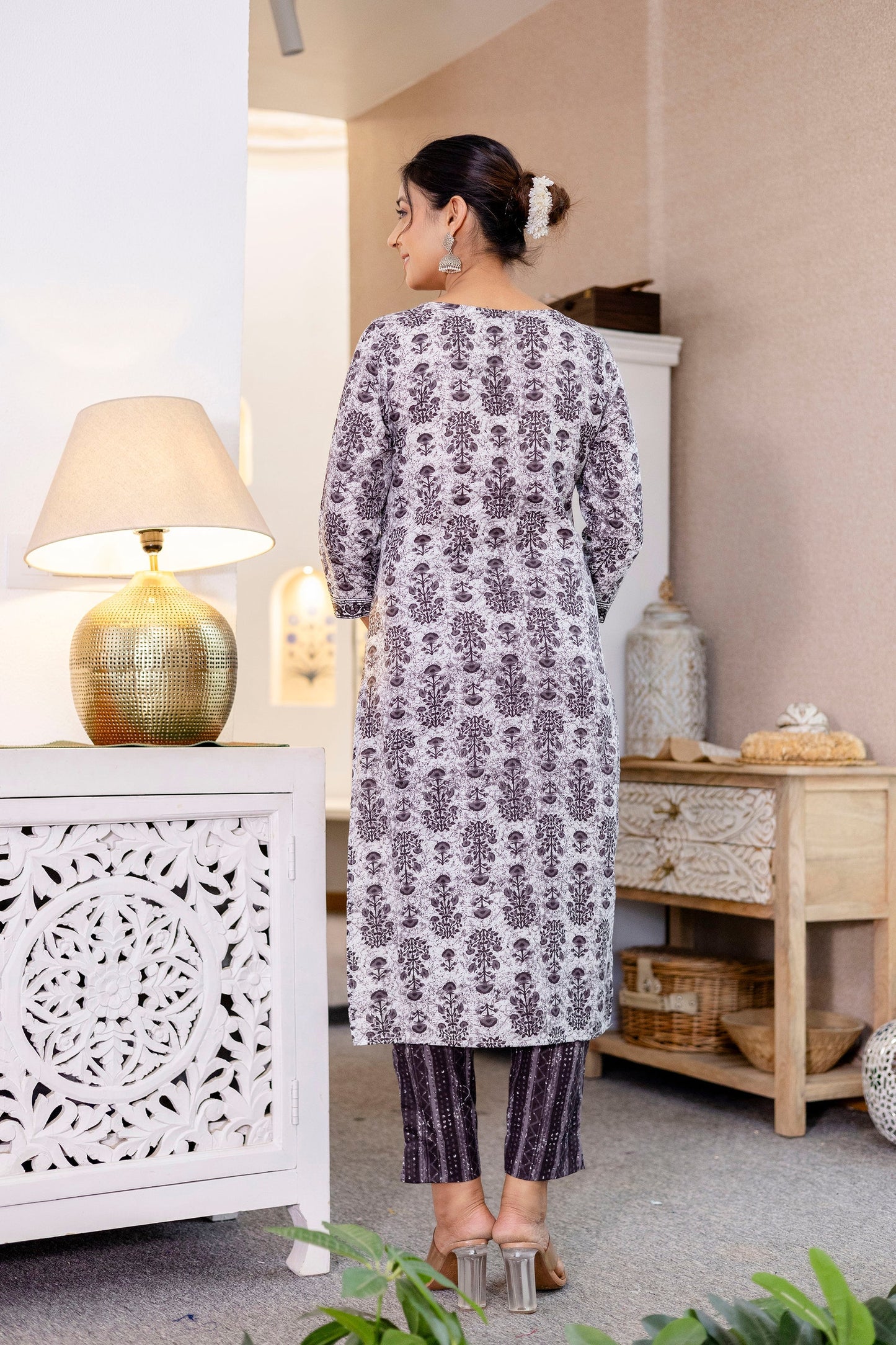 Shadowwhirl Cotton Dupatta Set