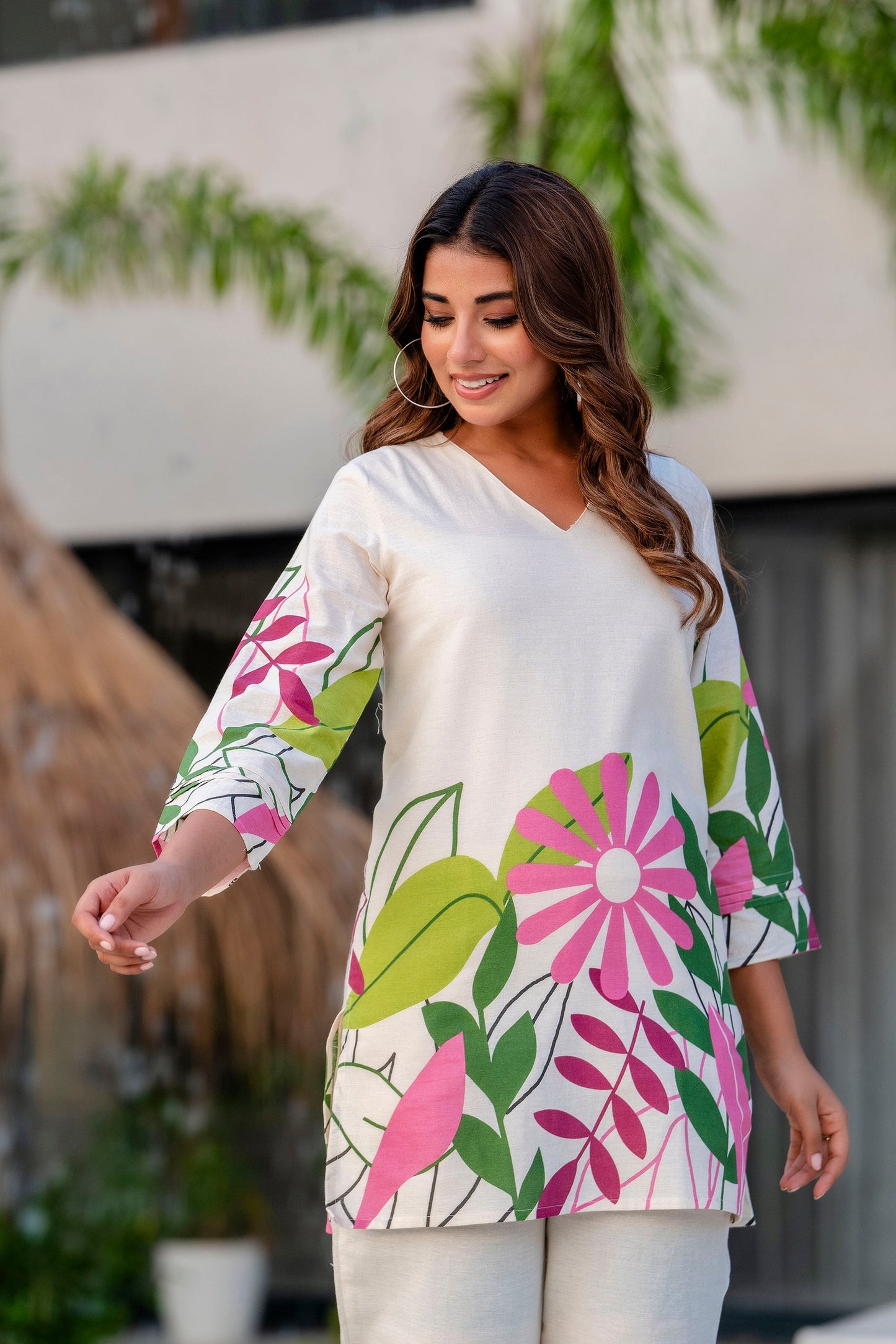 Serene Shell Cotton Flex Co-ord Set