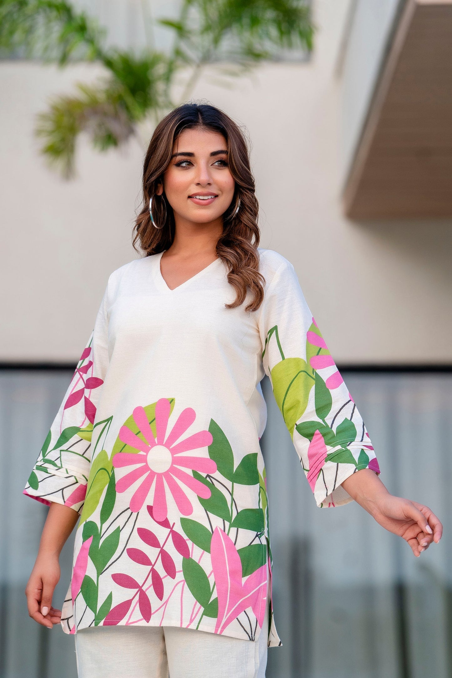 Serene Shell Cotton Flex Co-ord Set