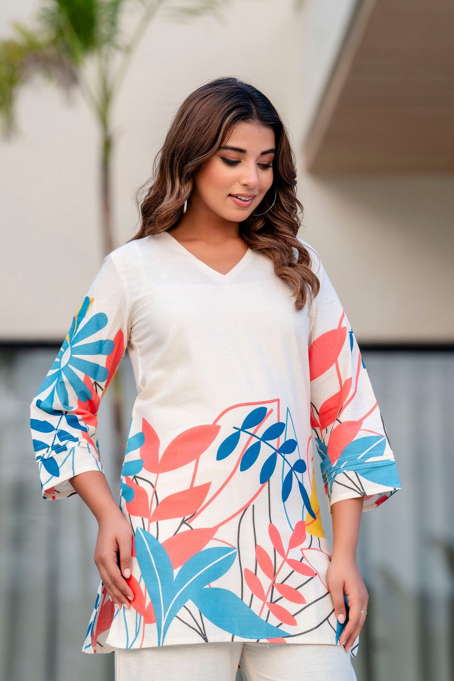 Opaline Ivory Cotton Flex Co-ord Set