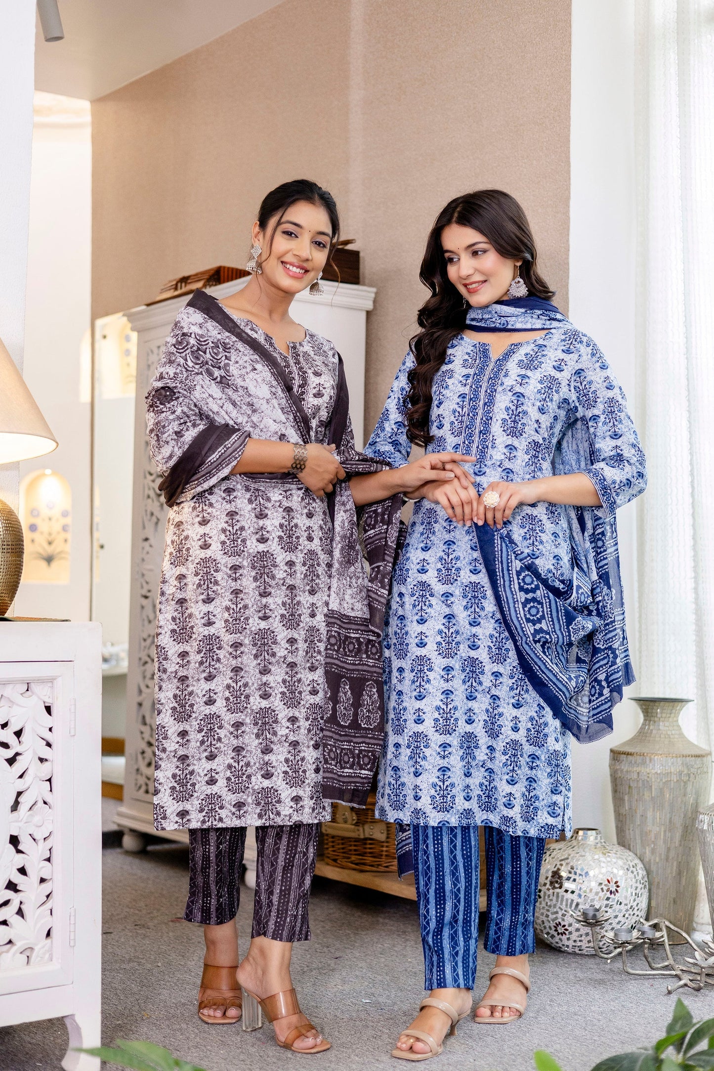 Skytrace Cotton Dupatta Set