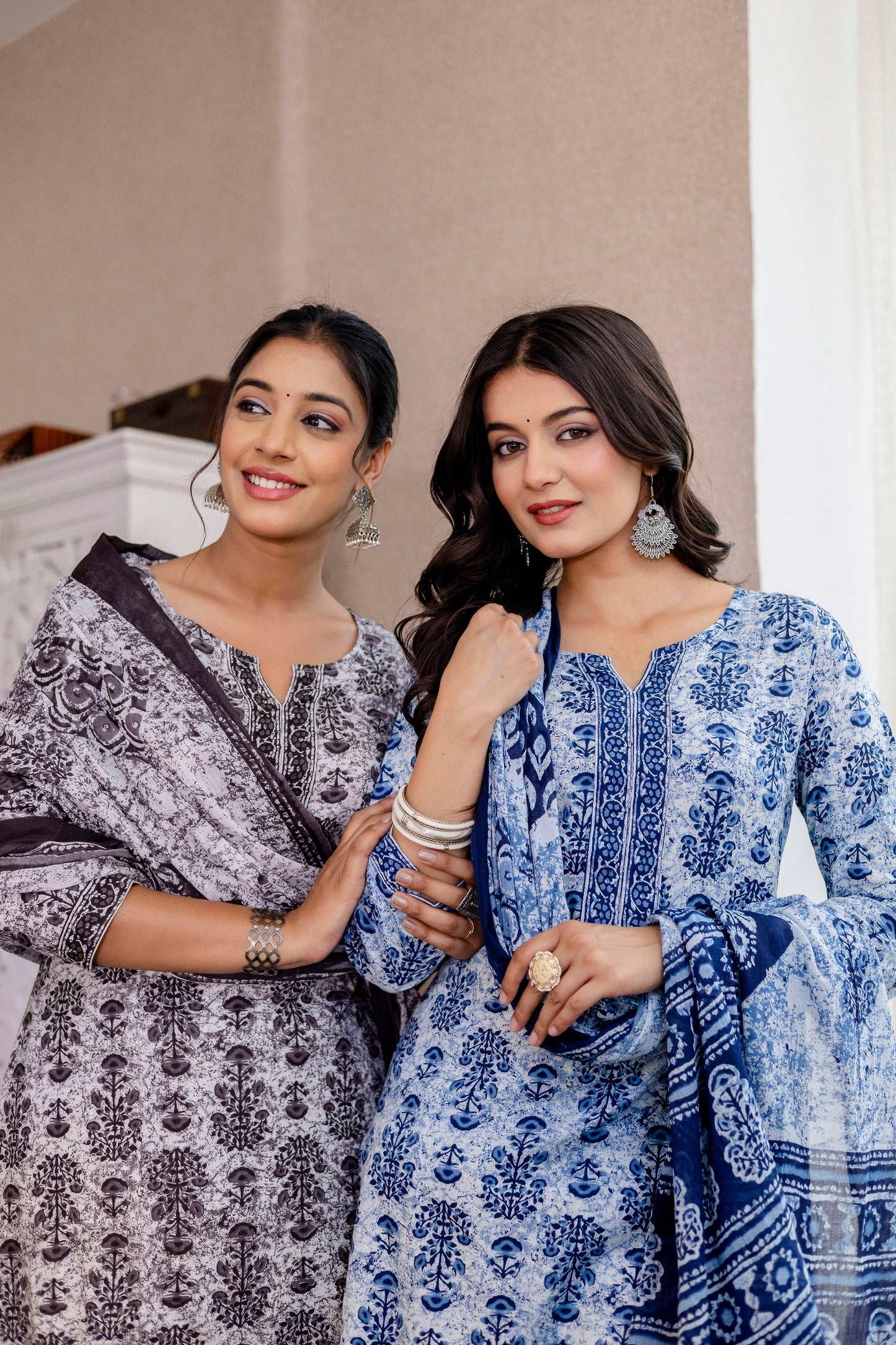 Skytrace Cotton Dupatta Set