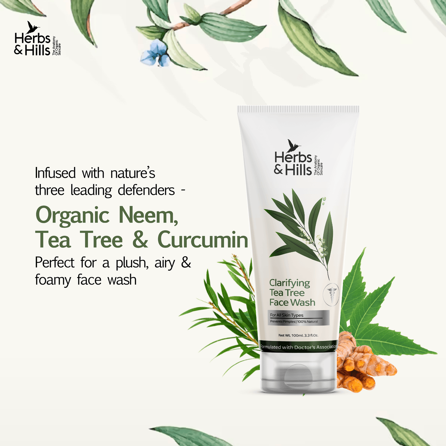 Clarifying Tea Tree Face Wash - 100 ml