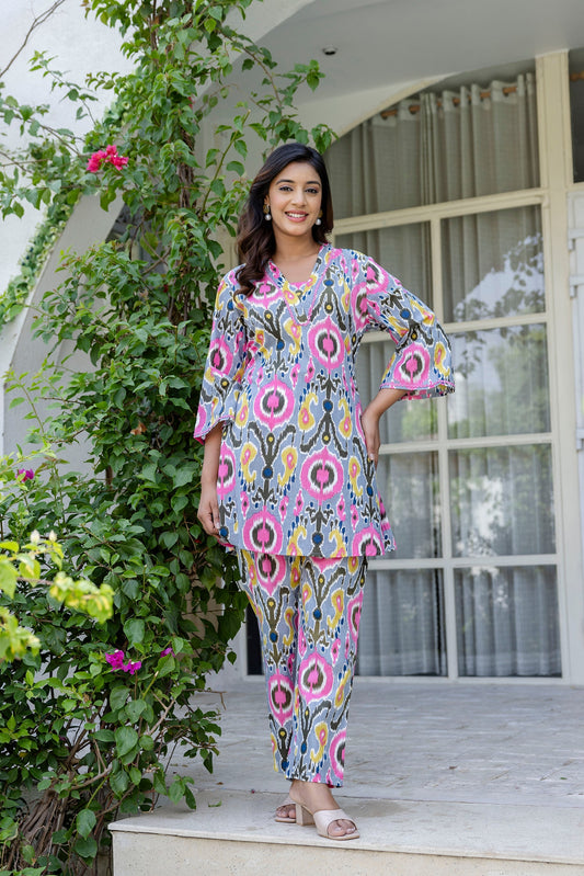 Graphiteglow Cotton Co-ord Set