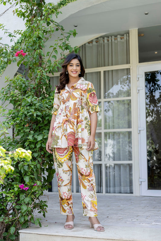 Snowbelle Garden Cotton Co-ord Set