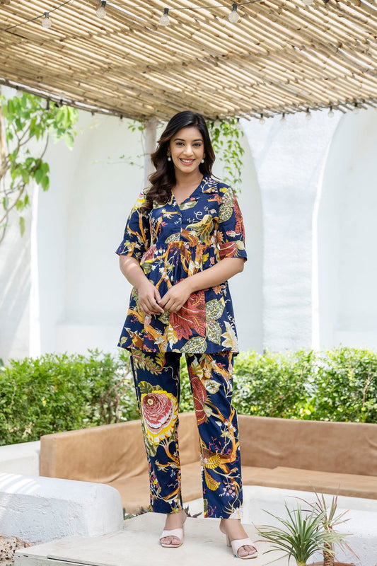 Icelandic Bloom Cotton Co-ord Set
