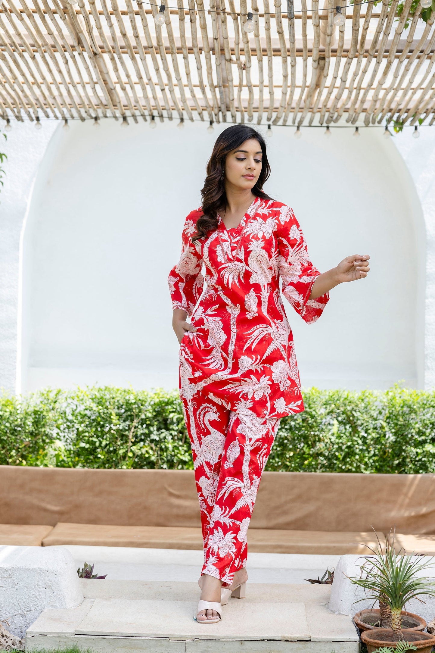Scarletleaf Cotton Co-ord Set