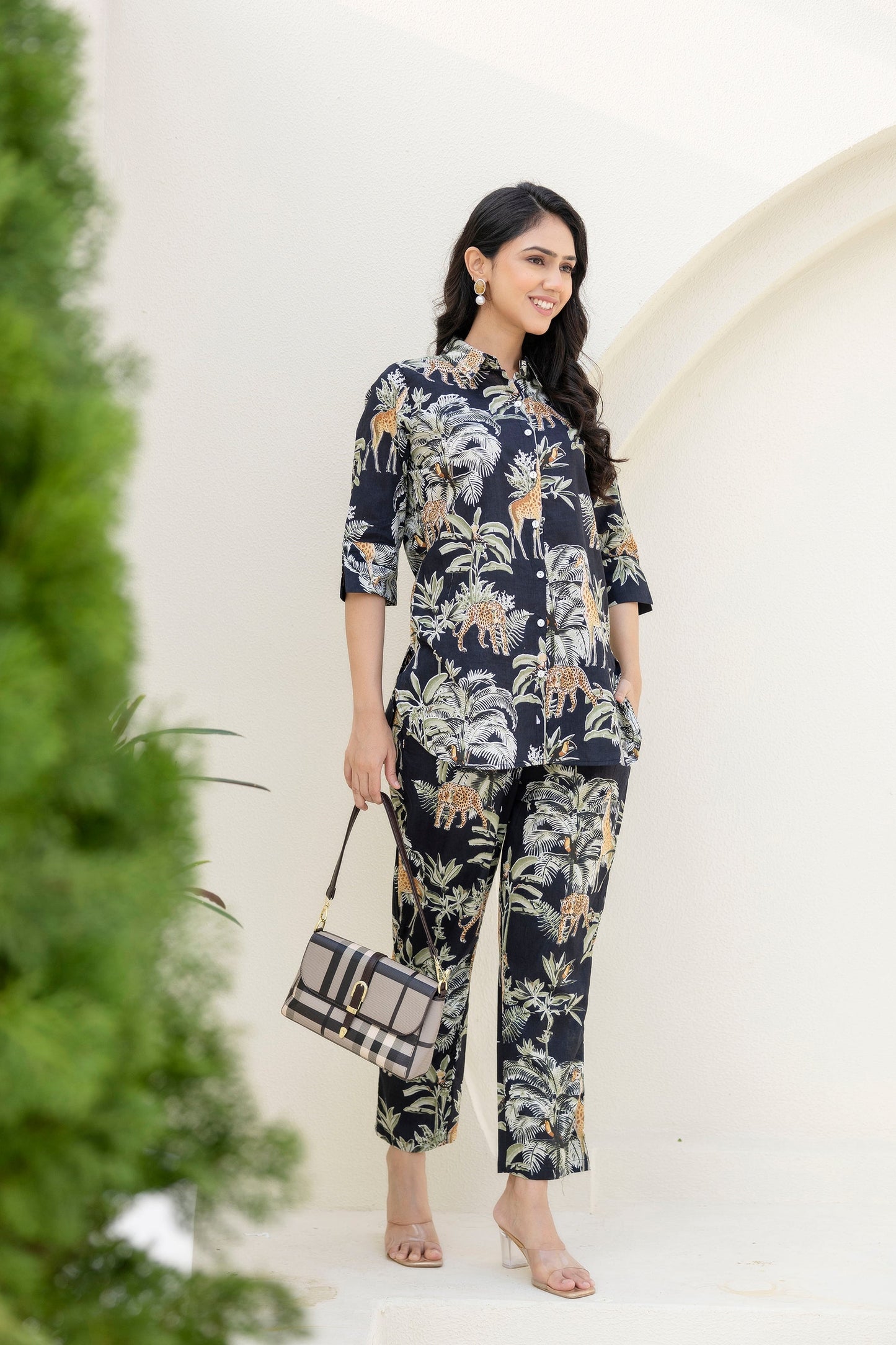 Nocturnal Canopy Cotton Co-ord Set