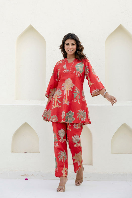 Botanica Flare Cotton Co-ord Set