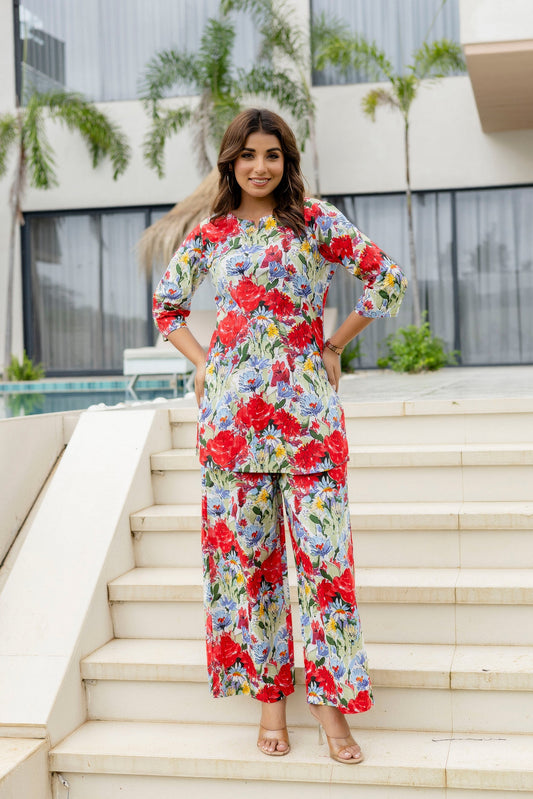 Confetti Mood Multi-Color Cotton Co-ord Set