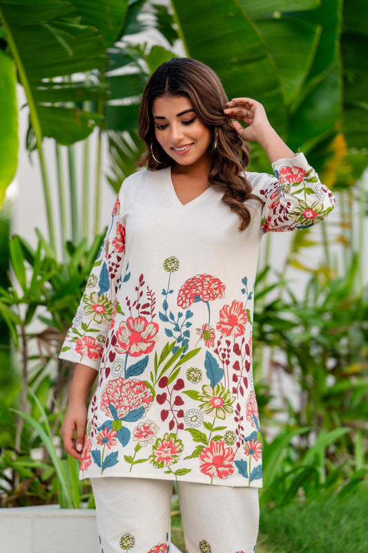 Vanilla Essence Cotton Flex Co-ord Set