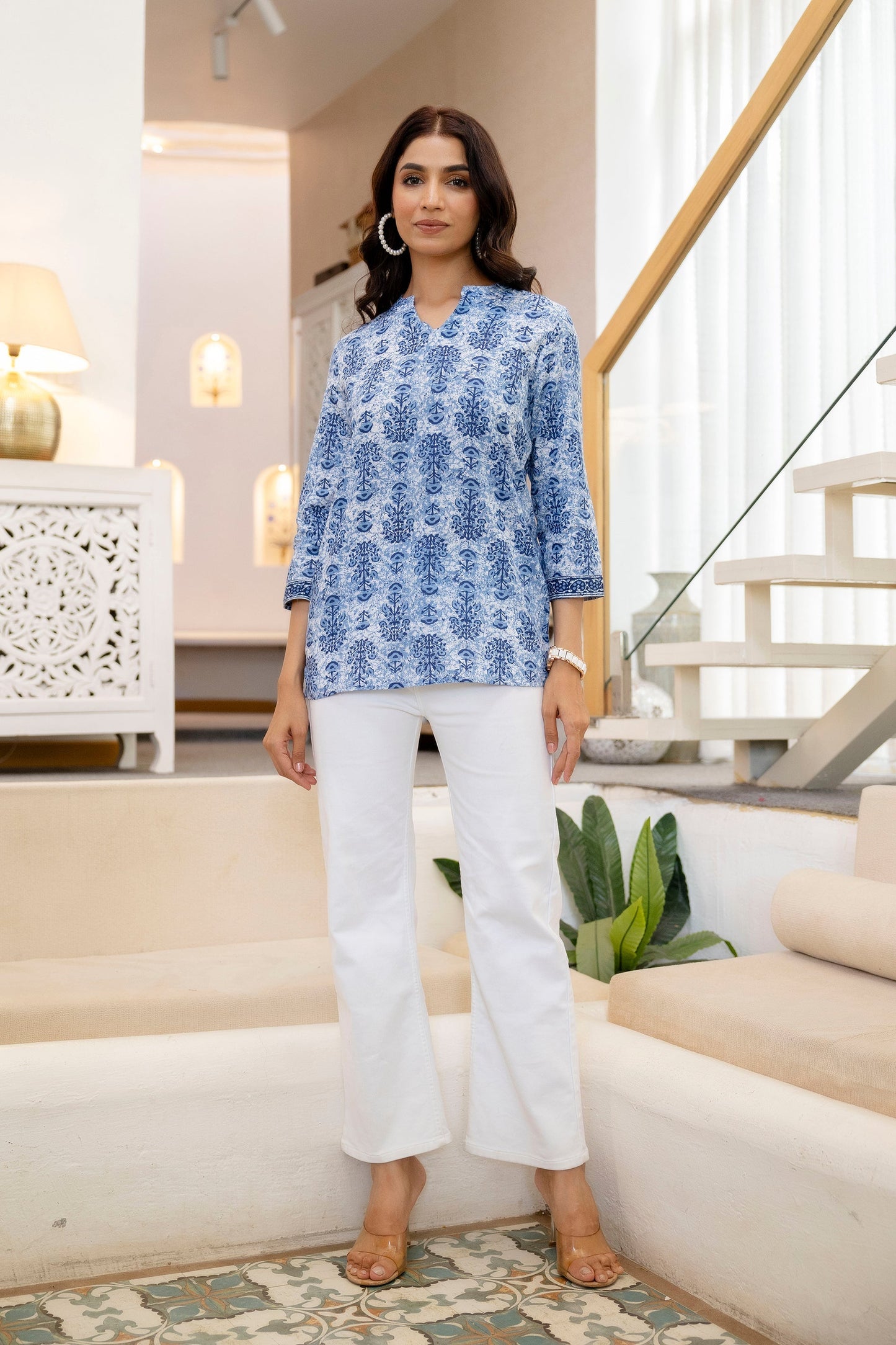 Celestial Bloom Cotton Top