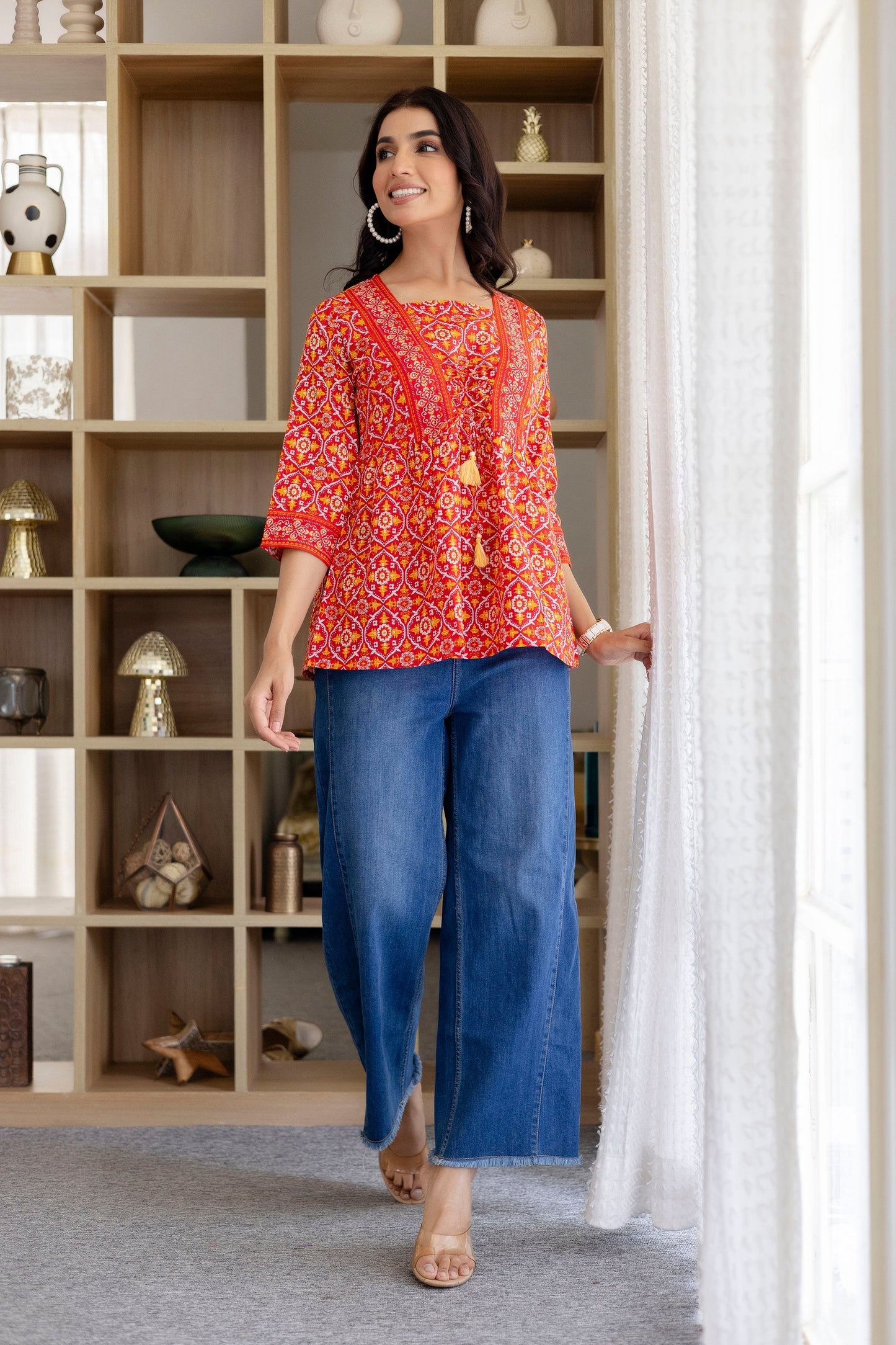 Fiesta Rouge Cotton Top