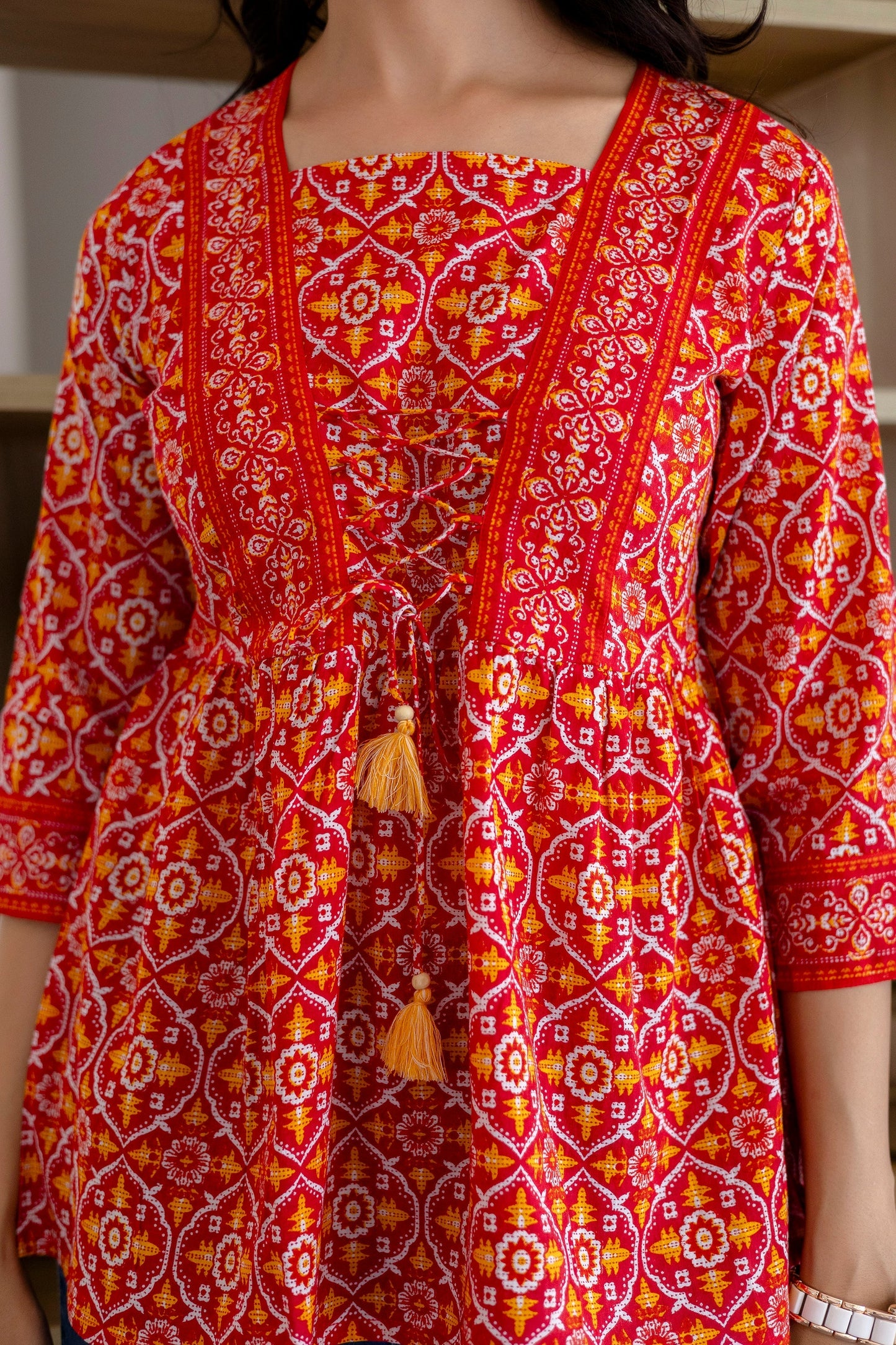 Fiesta Rouge Cotton Top