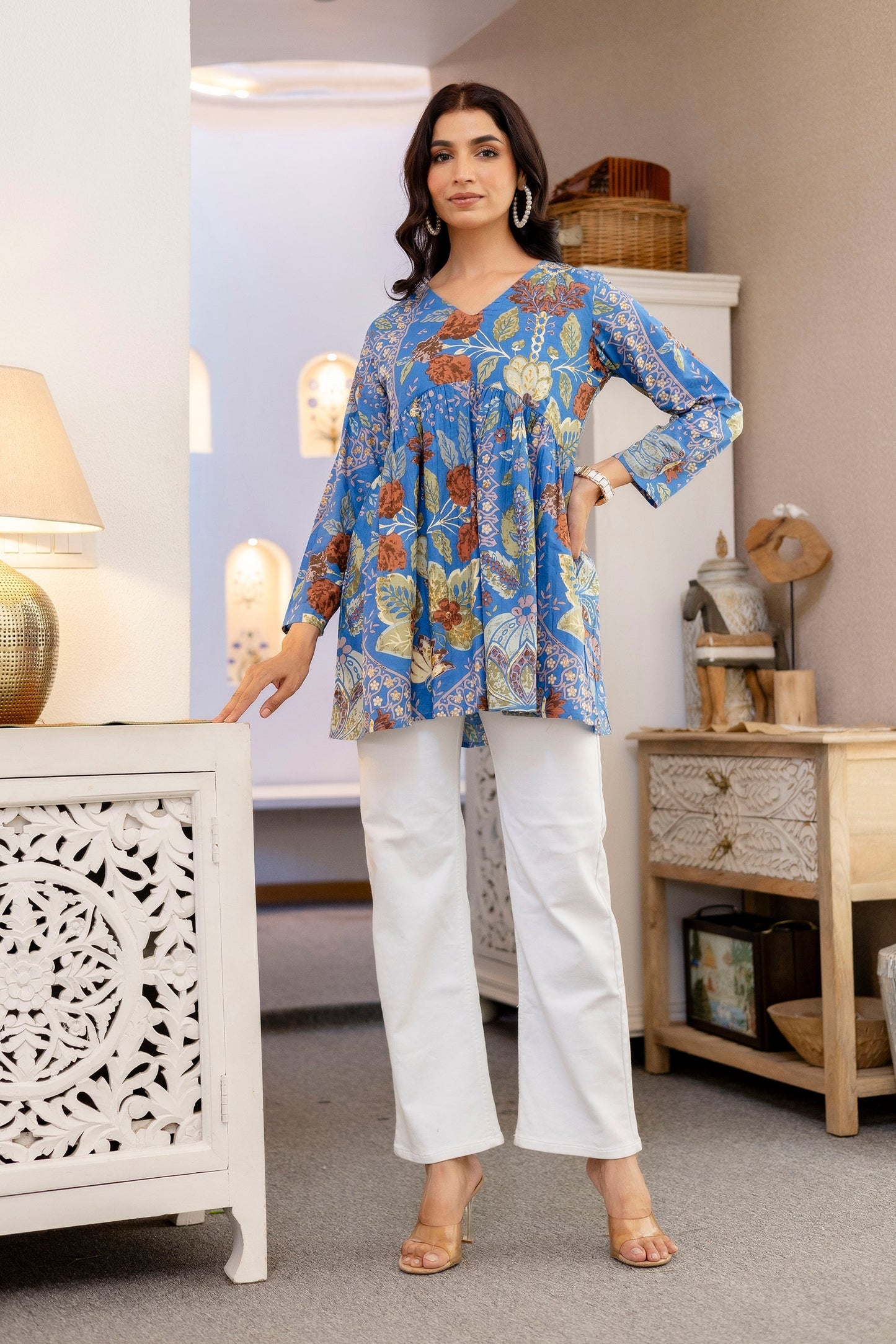Blue Terra Botanica Cotton Top