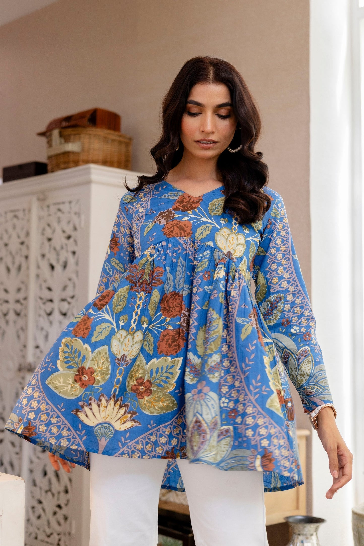 Blue Terra Botanica Cotton Top