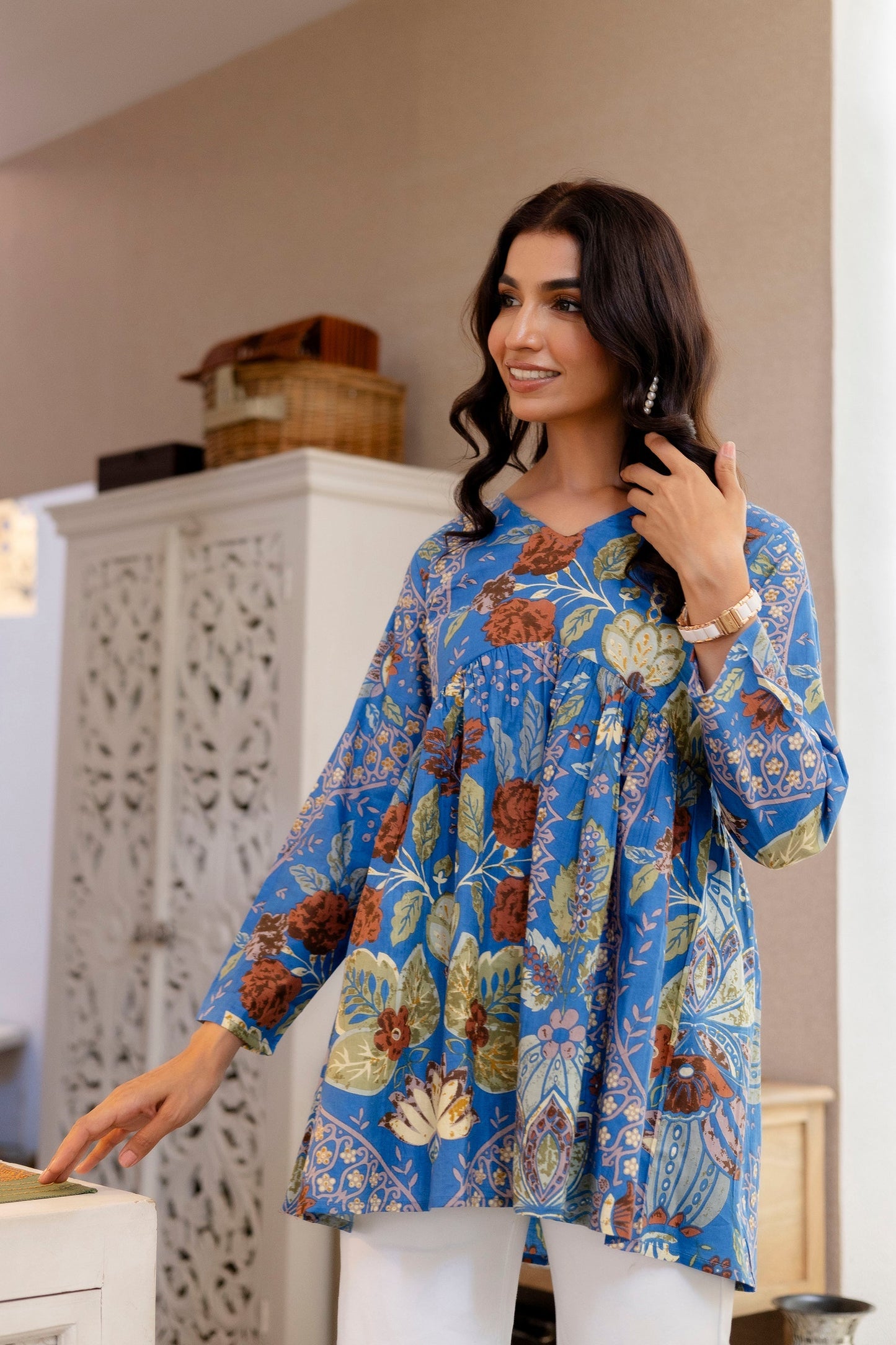 Blue Terra Botanica Cotton Top