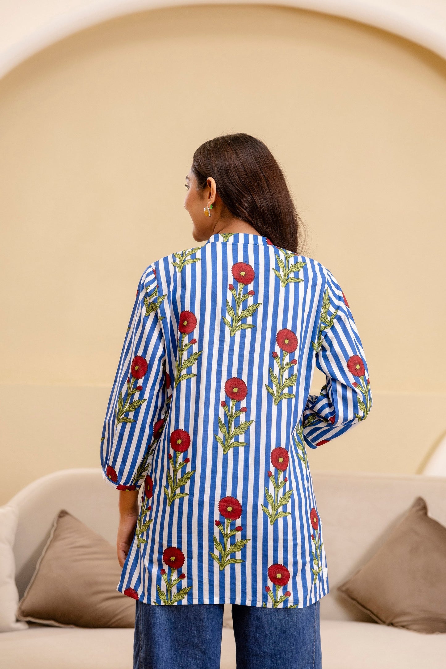 Bloomline Striped Cotton Top