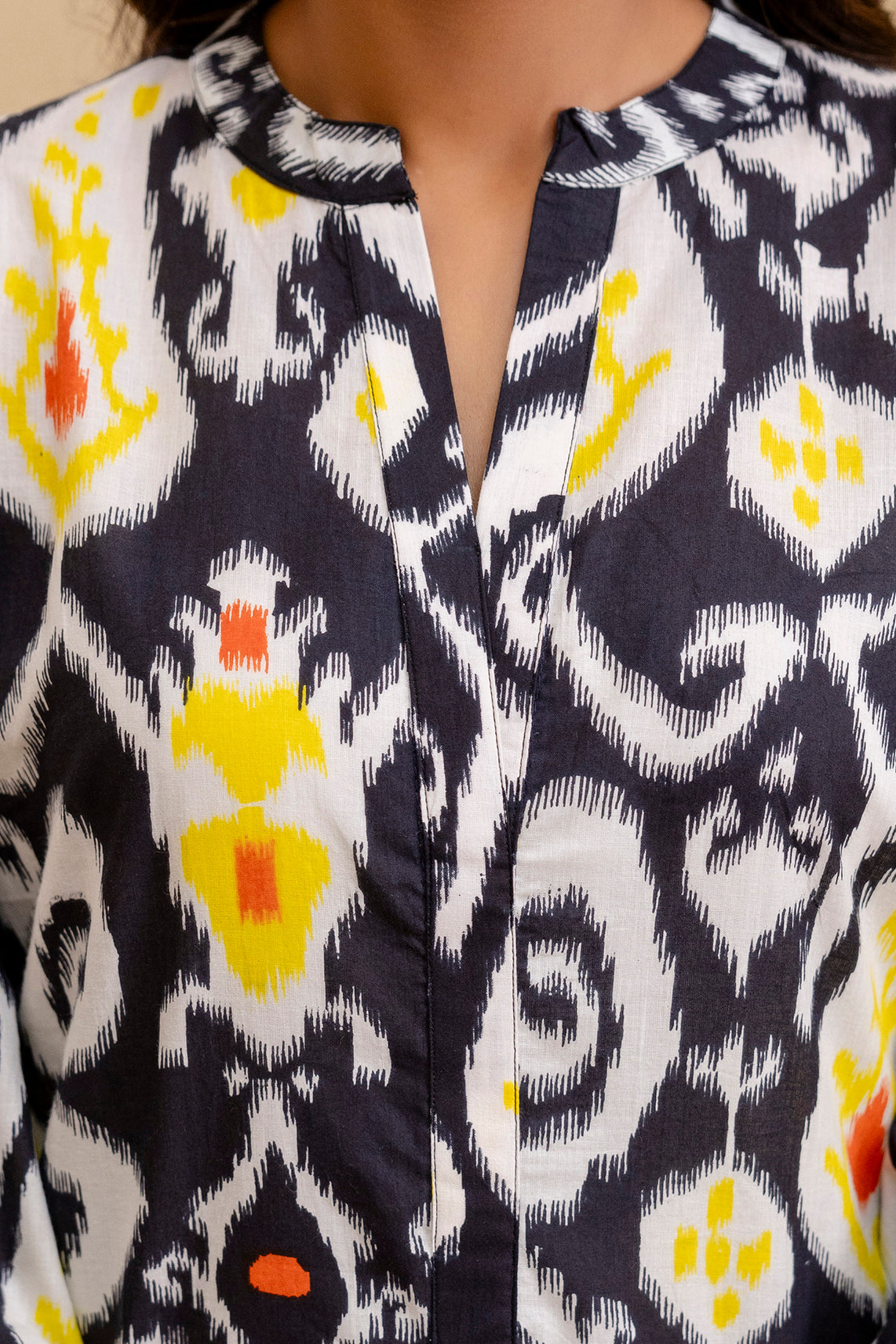 Mystic Swirl Ikat Top