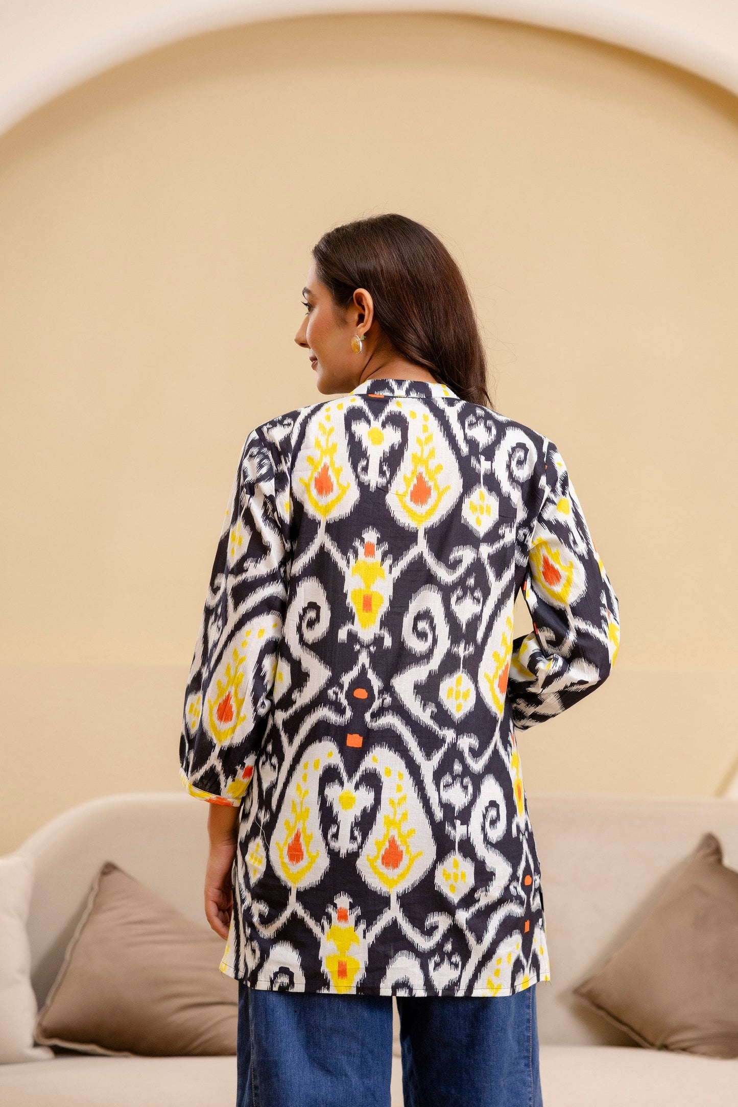 Mystic Swirl Ikat Top