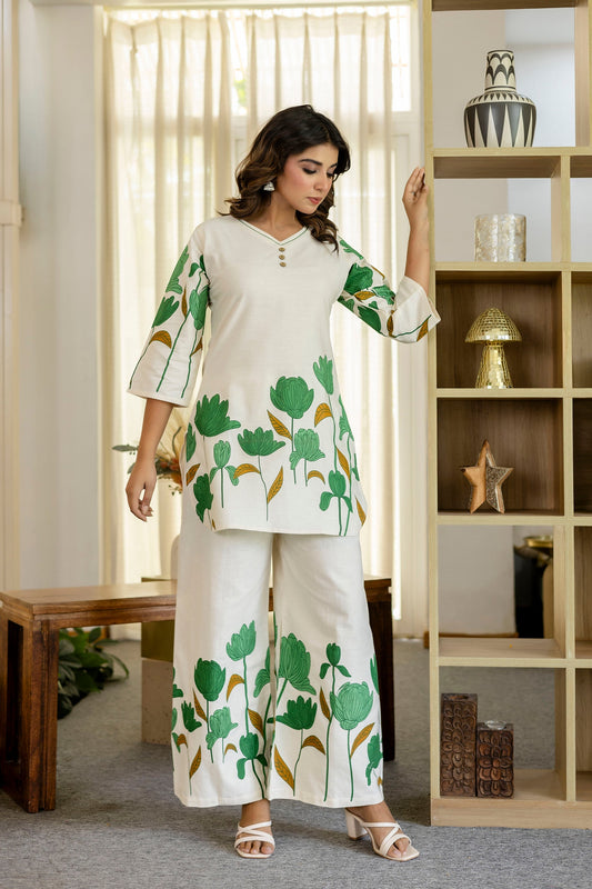 Mistflora Cotton Flex Co-ord Set