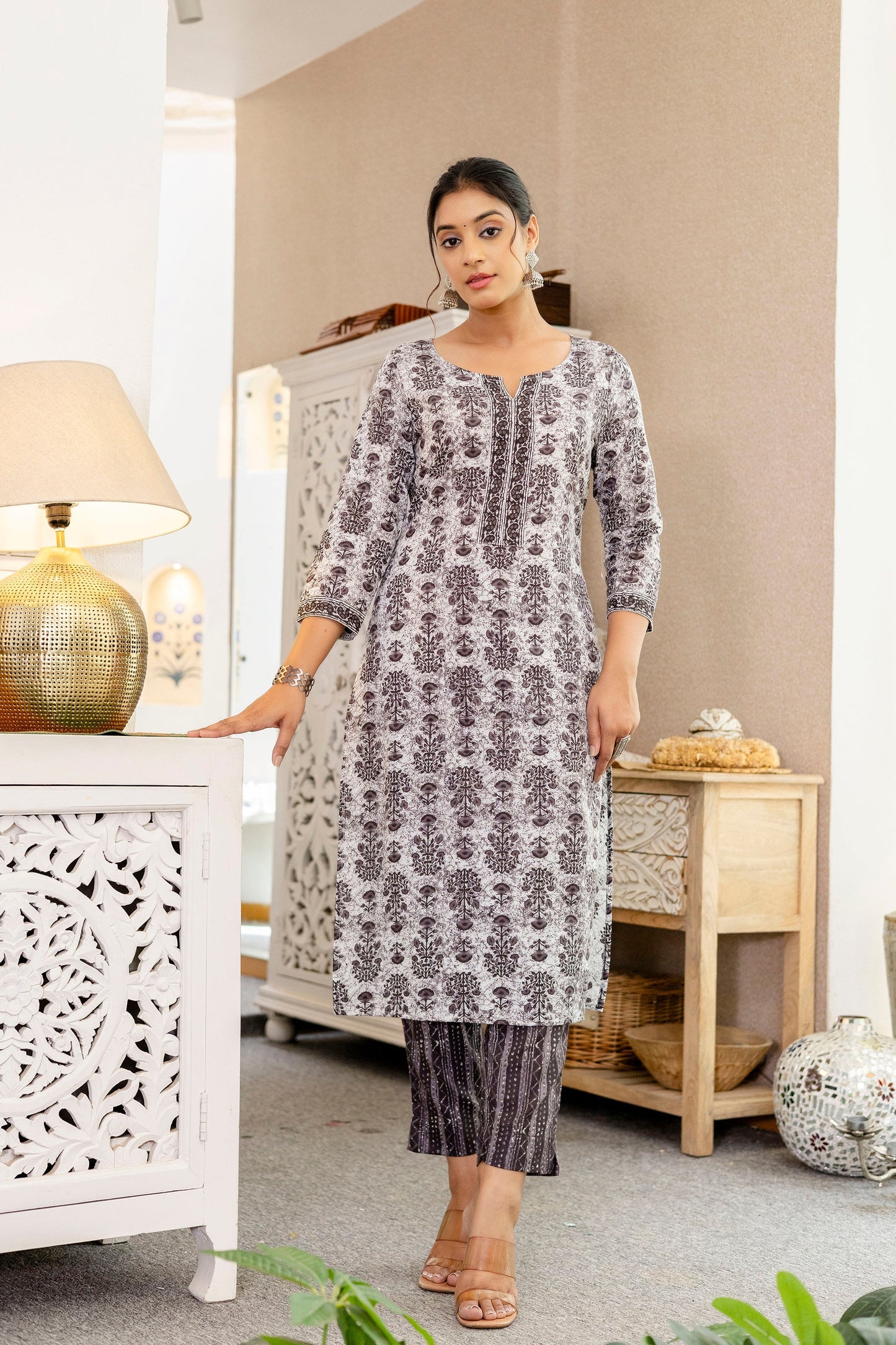 Shadowwhirl Cotton Dupatta Set