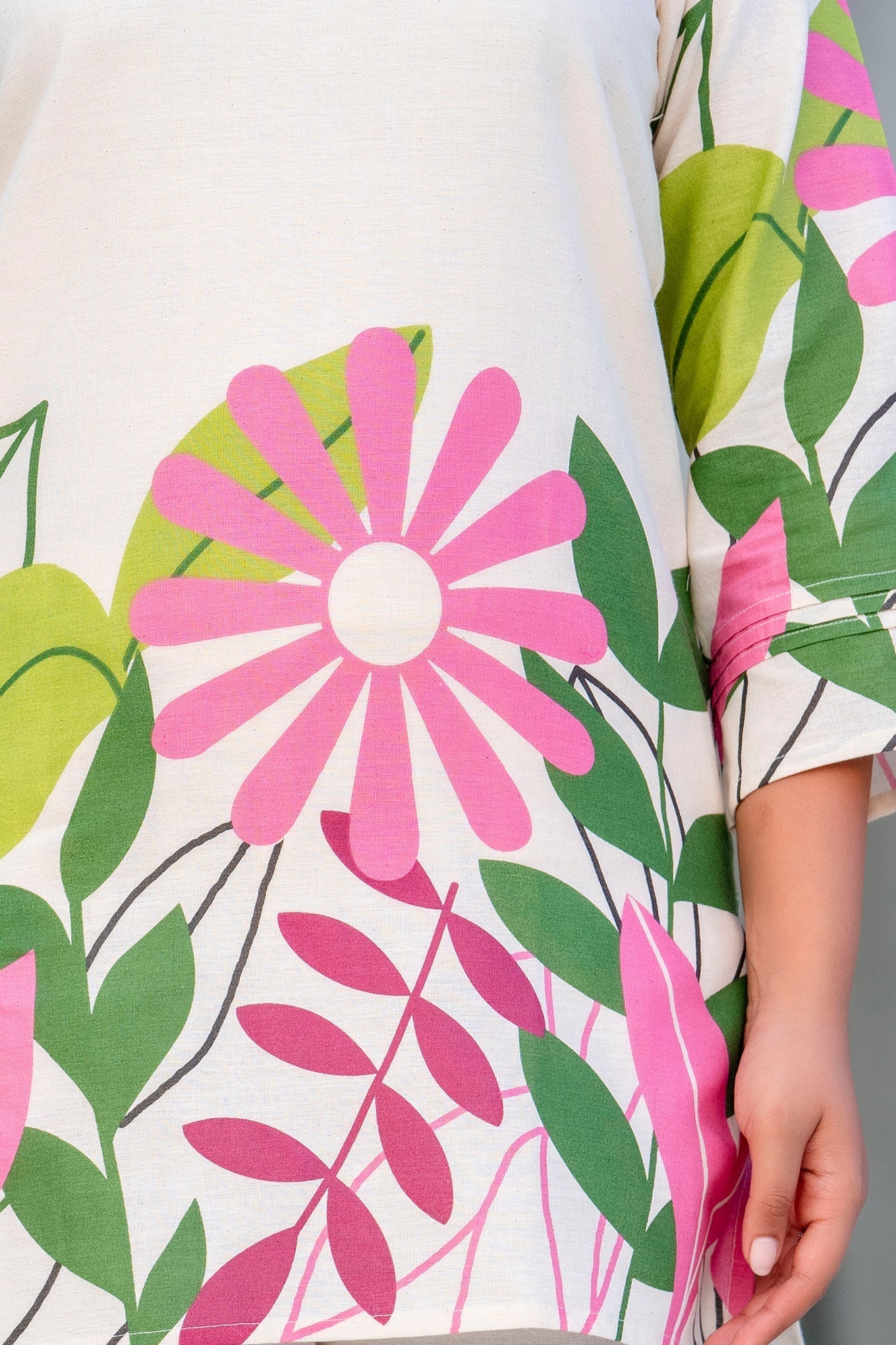 Serene Shell Cotton Flex Co-ord Set