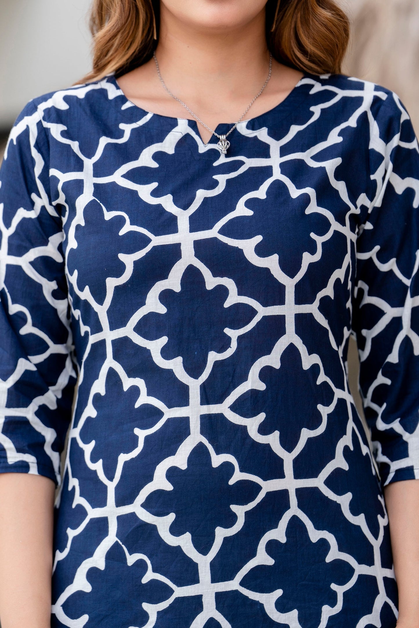 Azurestroke Cotton Co-ord Set